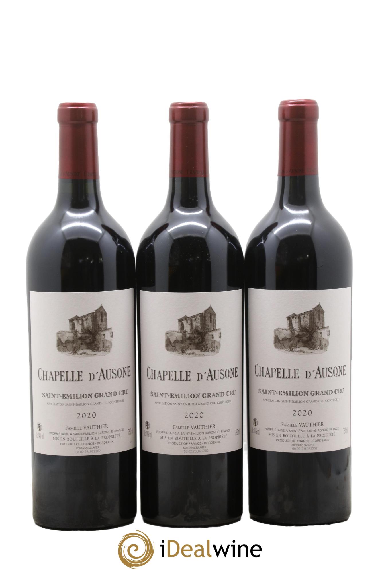 Chapelle d'Ausone Second Vin 2020 - Lotto di 3 bottiglie - 0