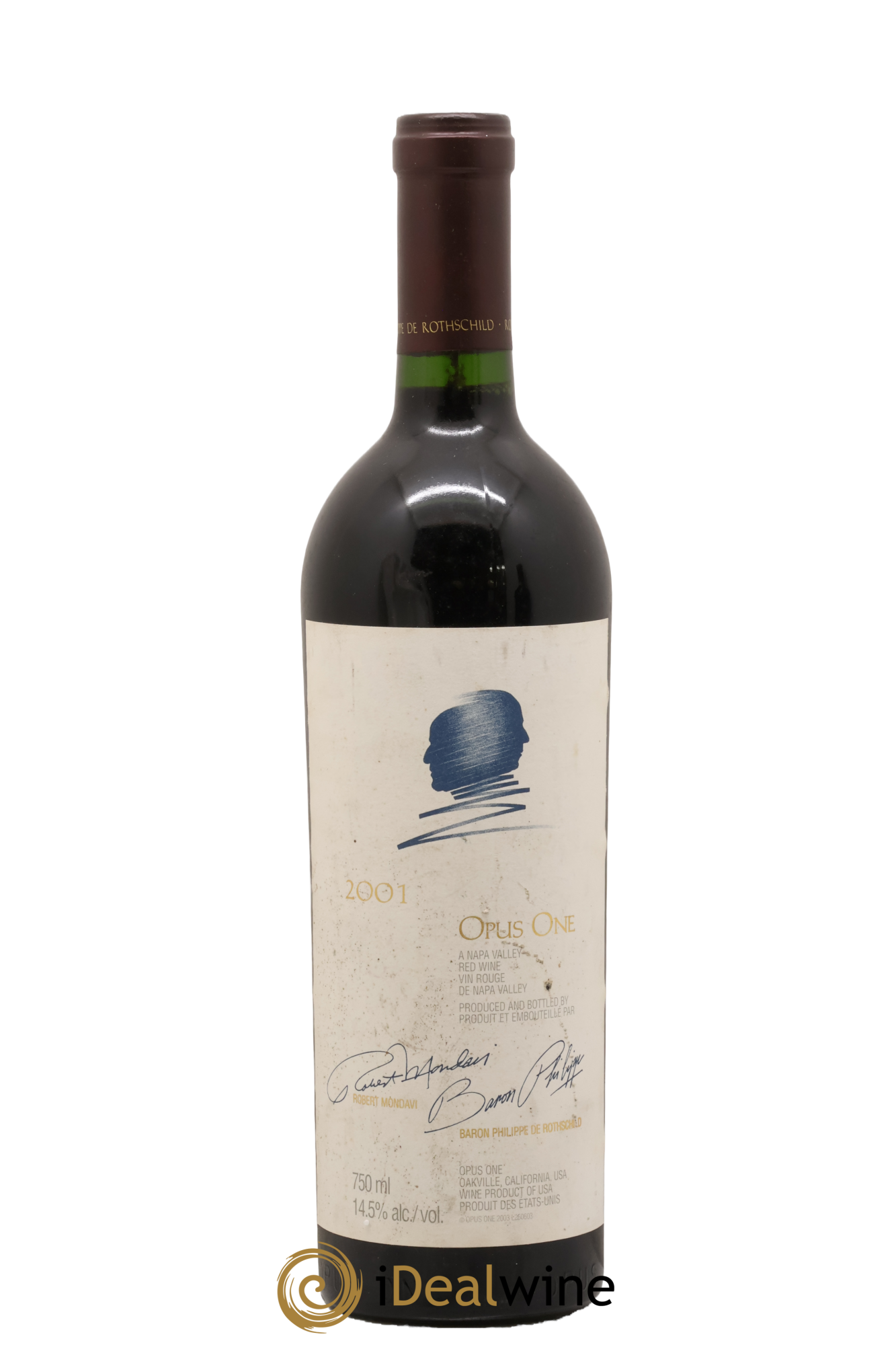 Napa Valley Opus One Robert Mondavi 2001 - Posten von 1 Flasche - 0