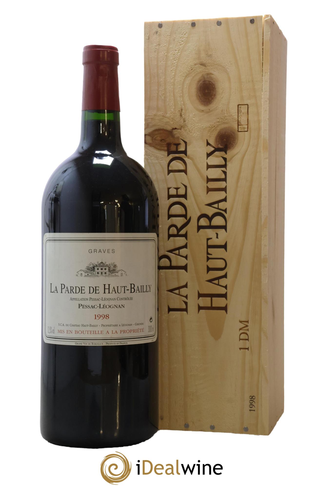 Haut Bailly II (Anciennement La Parde de Haut-Bailly) Second Vin 1998 - Lot de 1 double magnum - 1