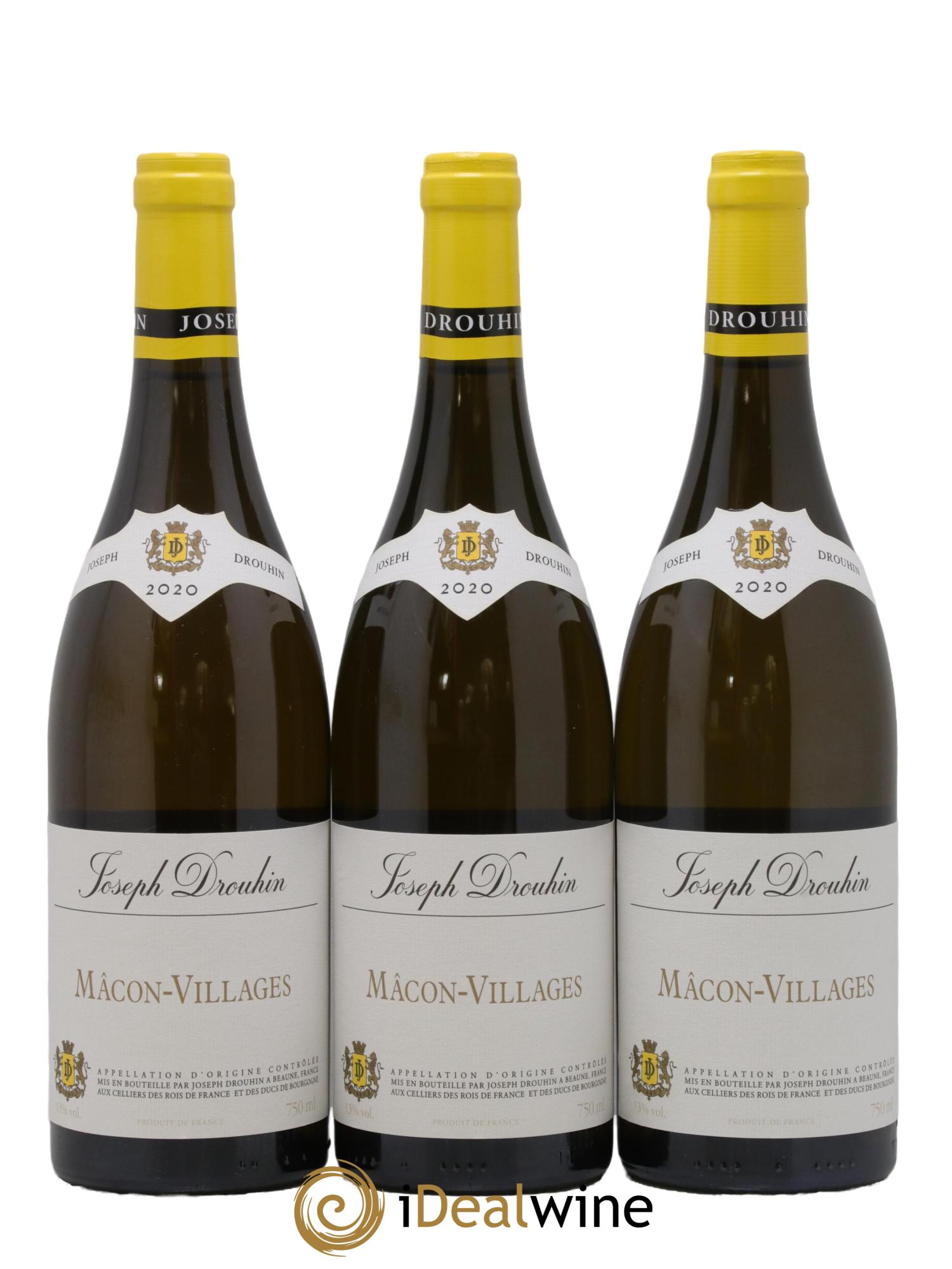 Mâcon Villages Joseph Drouhin 2020 - Lot de 3 bouteilles - 0
