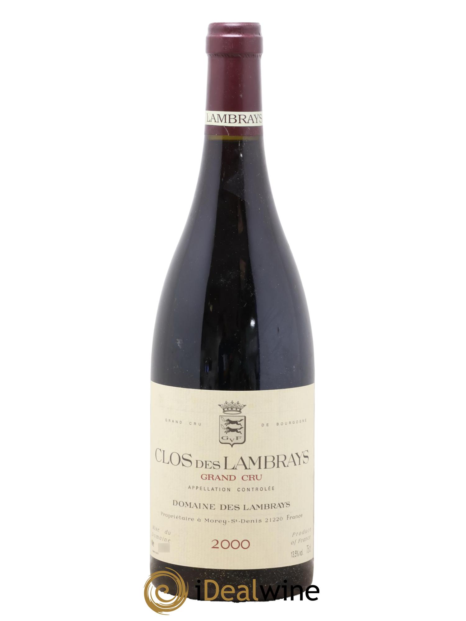 Clos des Lambrays Grand Cru Domaine des Lambrays 2000 - Lot of 1 bottle - 0