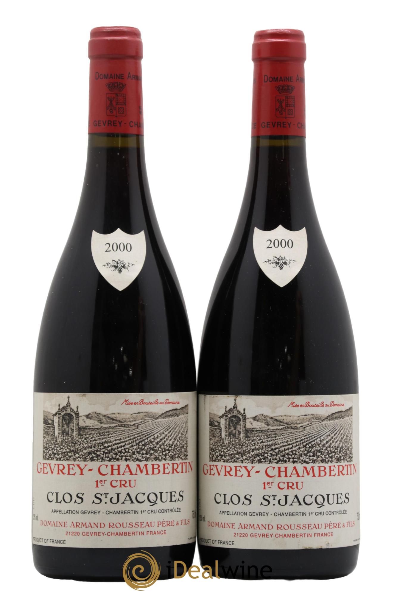 Gevrey-Chambertin 1er Cru Clos Saint-Jacques Armand Rousseau (Domaine) 2000 - Posten von 2 Flaschen - 0