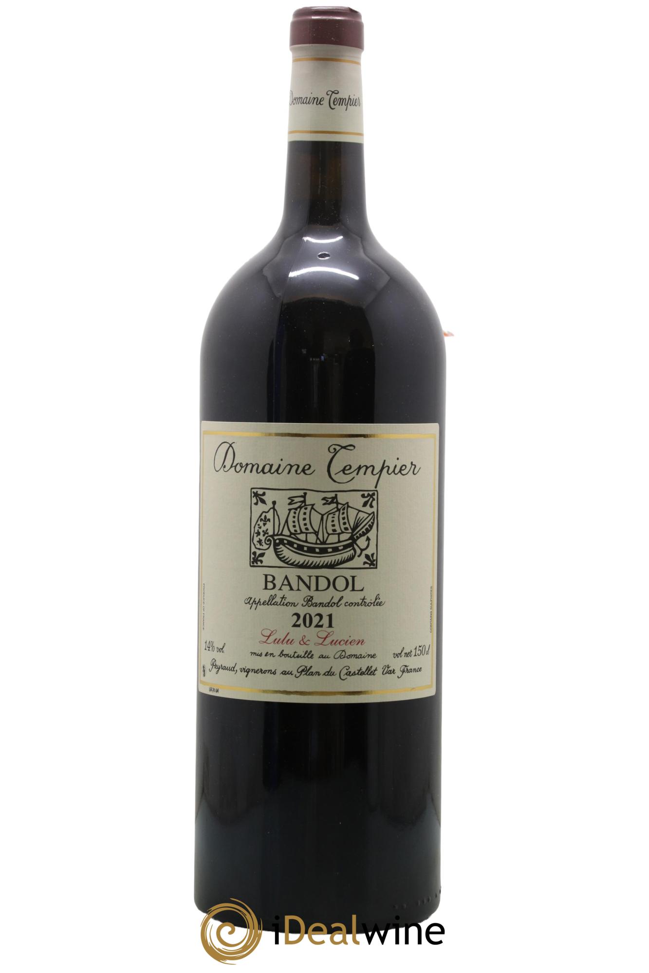 Bandol Domaine Tempier Lulu et Lucien Famille Peyraud 2021 - Lot de 1 magnum - 0