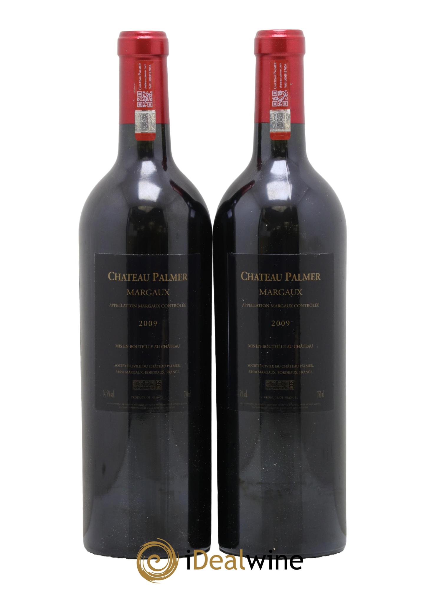 Château Palmer 3ème Grand Cru Classé 2009 - Lot de 2 bouteilles - 1