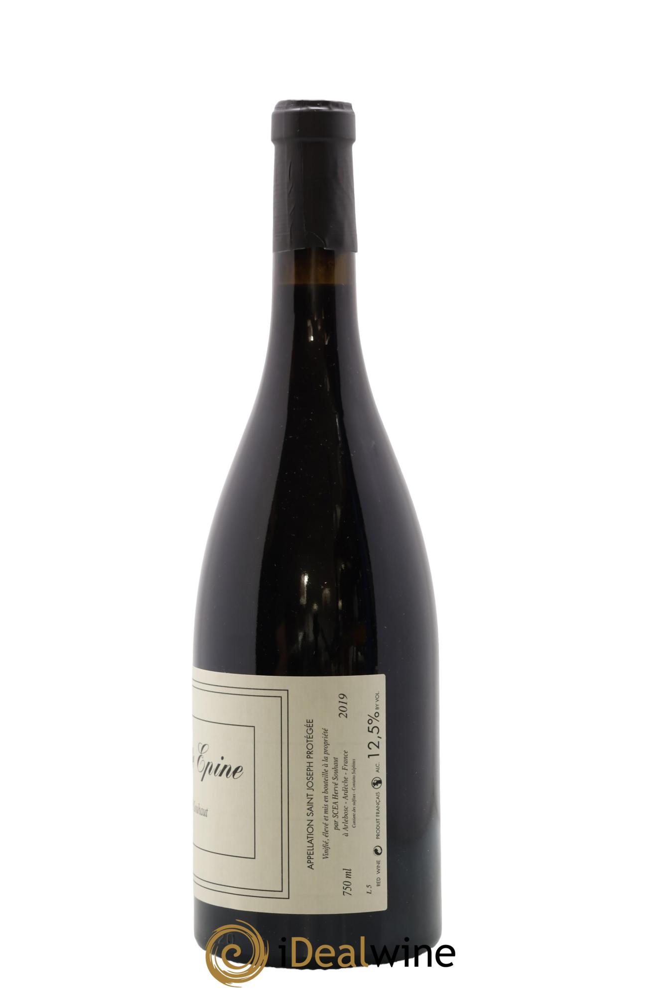 Saint-Joseph Sainte Epine Hervé Souhaut - Domaine Romaneaux-Destezet 2019 - Lot de 1 bouteille - 1