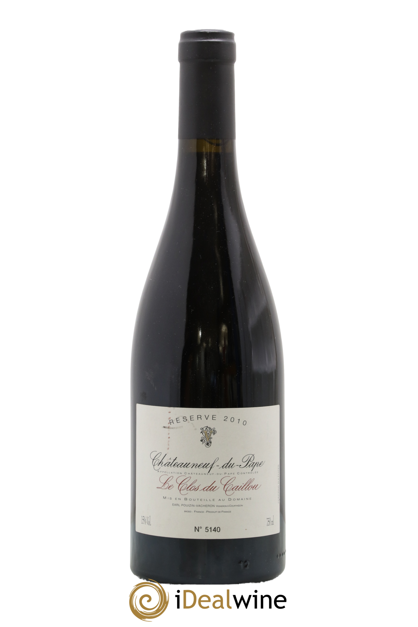 Châteauneuf-du-Pape Domaine Le Clos du Caillou Réserve Sylvie Vacheron 2010 - Lot de 1 bouteille - 0