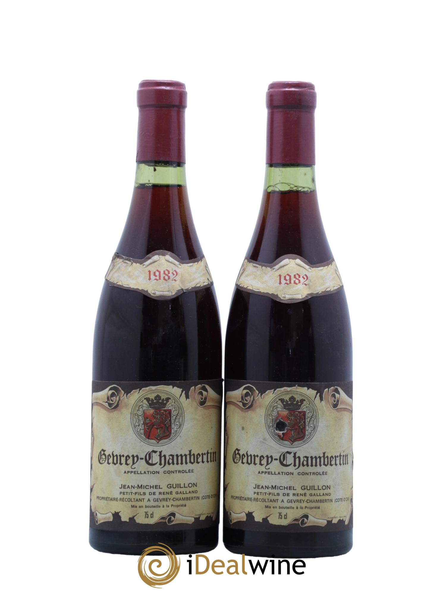 Gevrey-Chambertin Domaine M Guillon 1982 - Lot de 2 bouteilles - 0