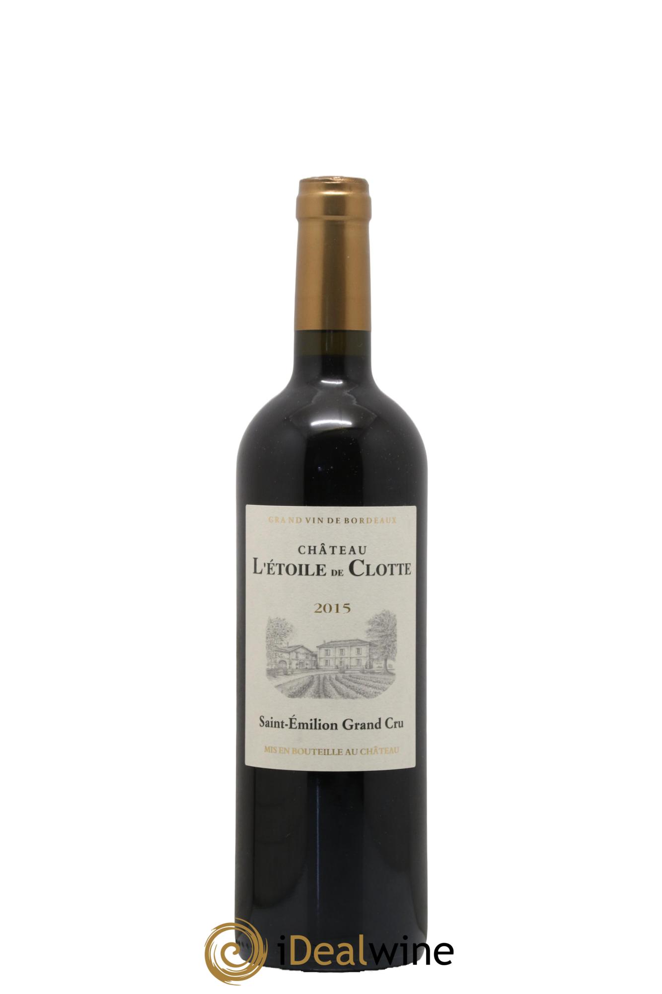 Saint-Émilion Grand Cru Chateau L'Etoile De Clotte 2015 - Lot de 1 bouteille - 0