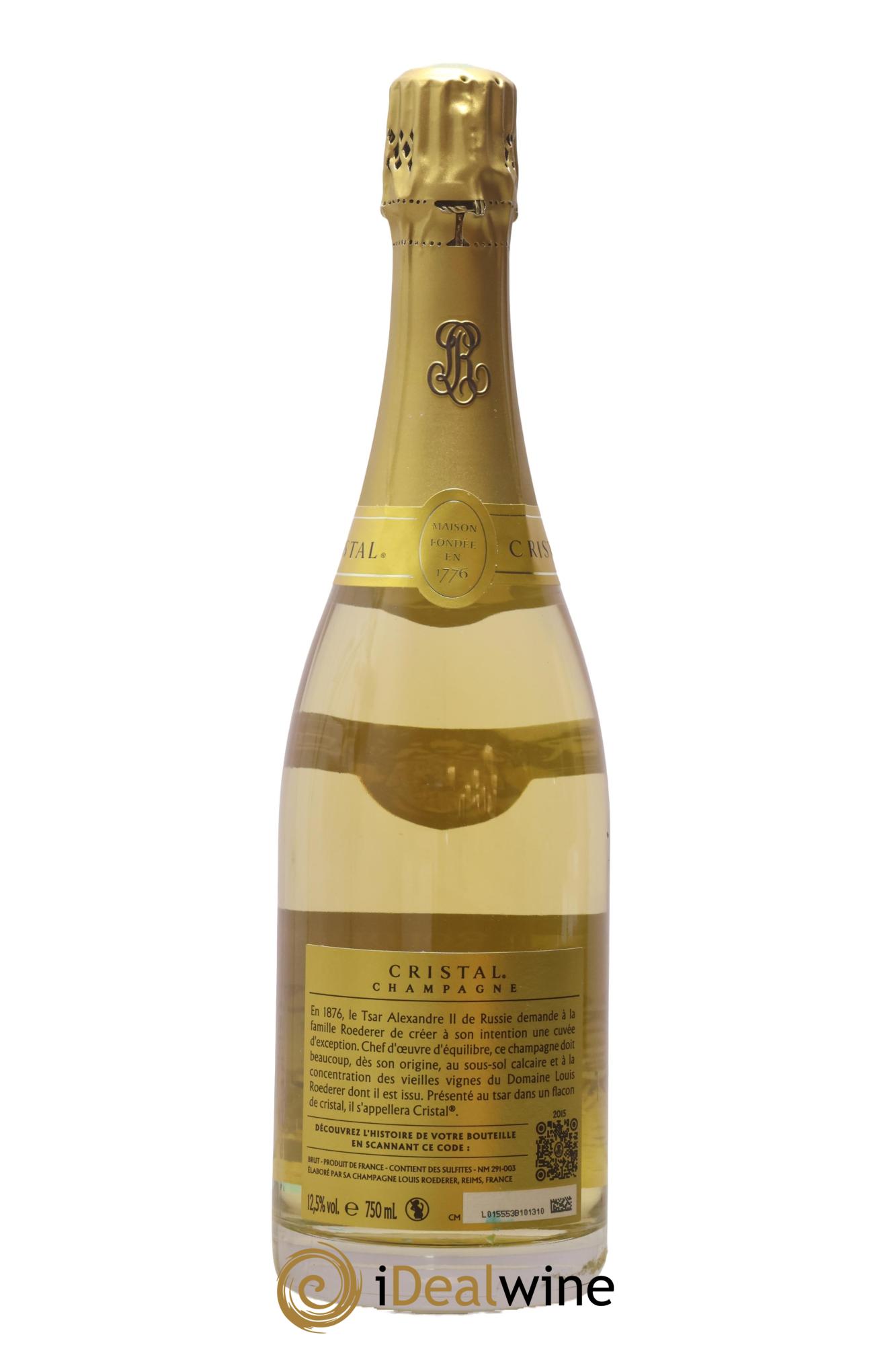 Cristal Louis Roederer 2015 - Lot of 1 bottle - 1
