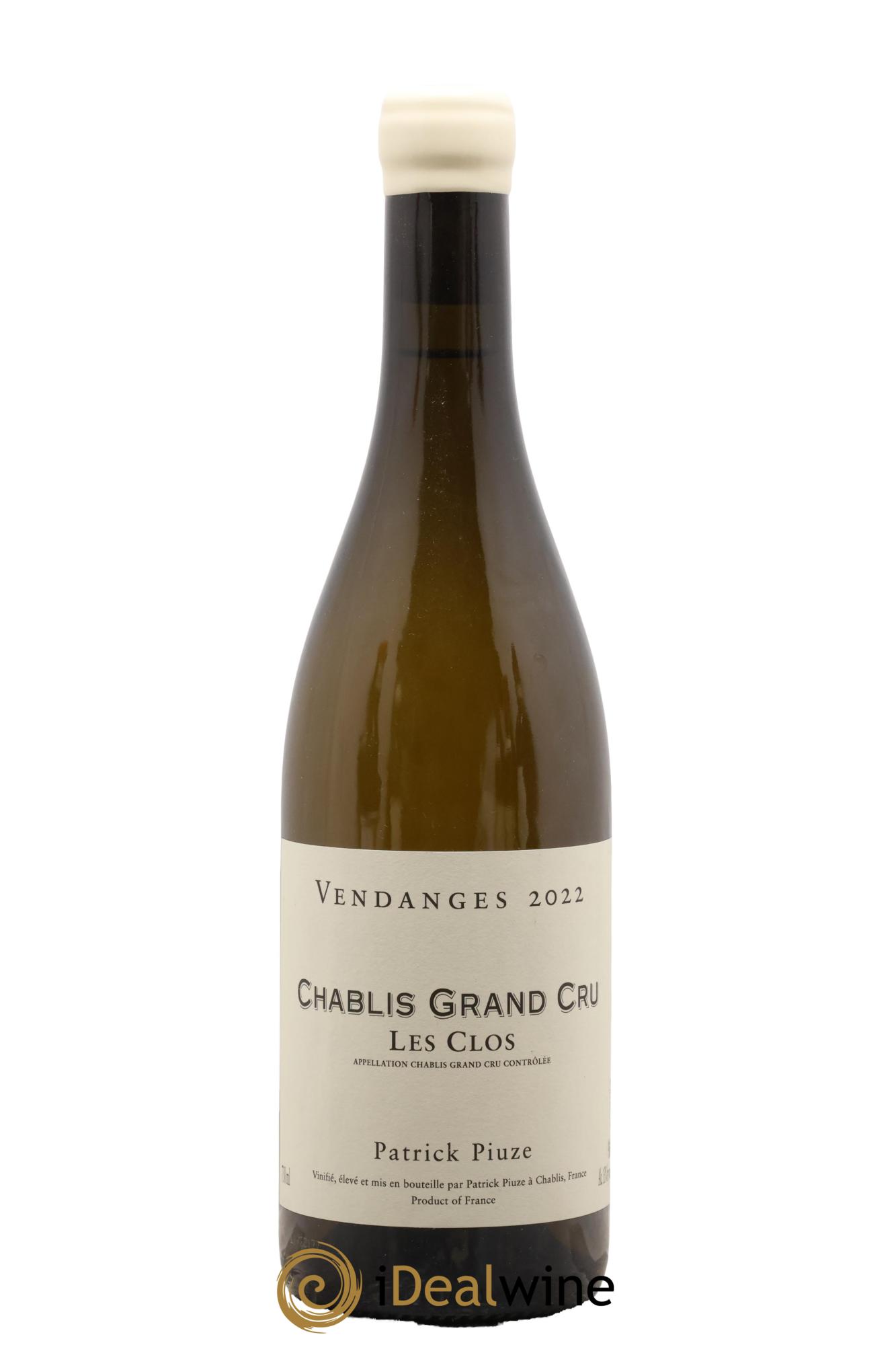 Chablis Grand Cru Les Clos Patrick Piuze (Domaine) 2022 - Posten von 1 Flasche - 0