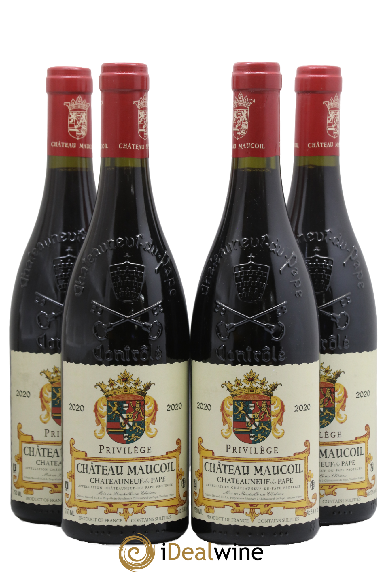 Châteauneuf-du-Pape Privilège Château Maucoil 2020 - Posten von 4 Flaschen - 0