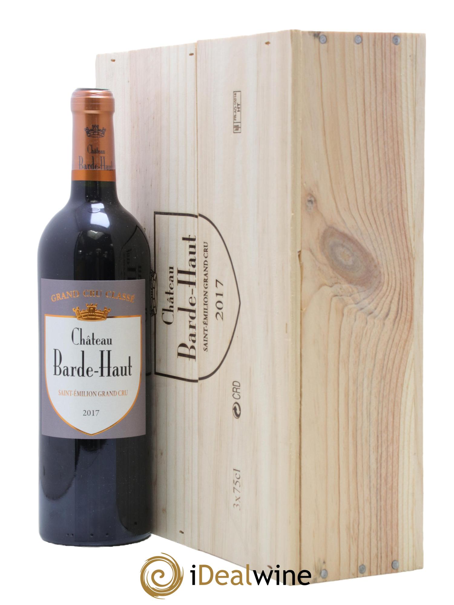 Château Barde Haut Grand Cru Classé 2017 - Lot of 3 bottles - 1