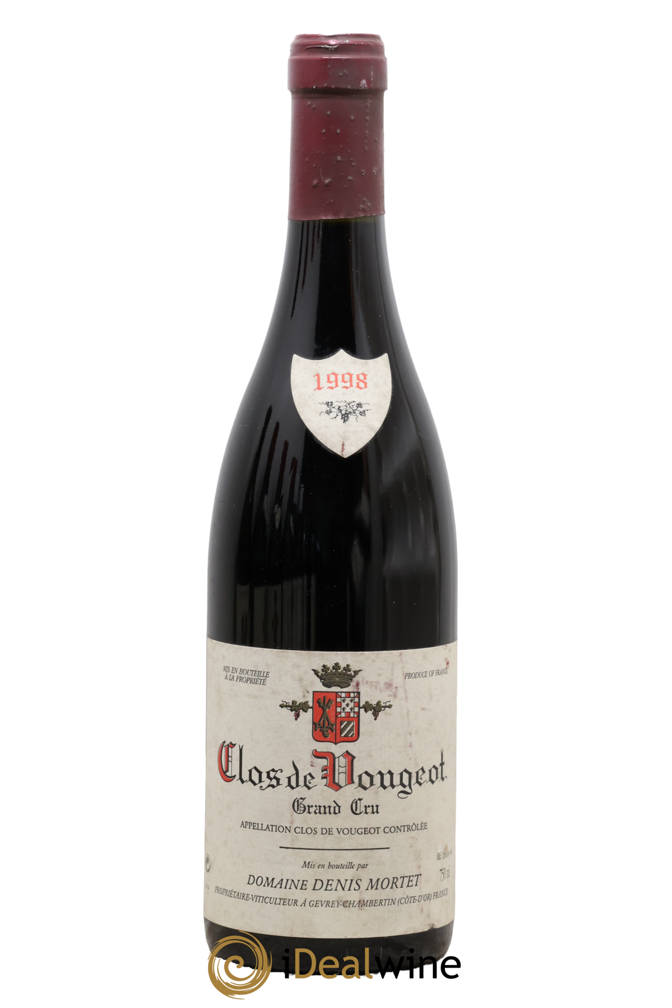 Clos de Vougeot Grand Cru Denis Mortet (Domaine) 1998 - Lot de 1 bouteille - 0