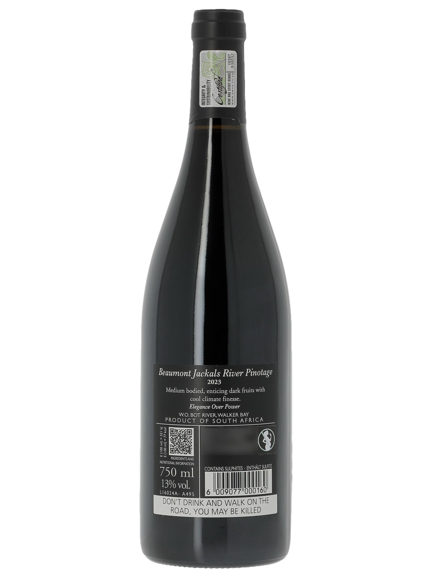 Western Cape Beaumont Family Wines Jackal's River Pinotage 2023 - Posten von 1 Flasche - 1