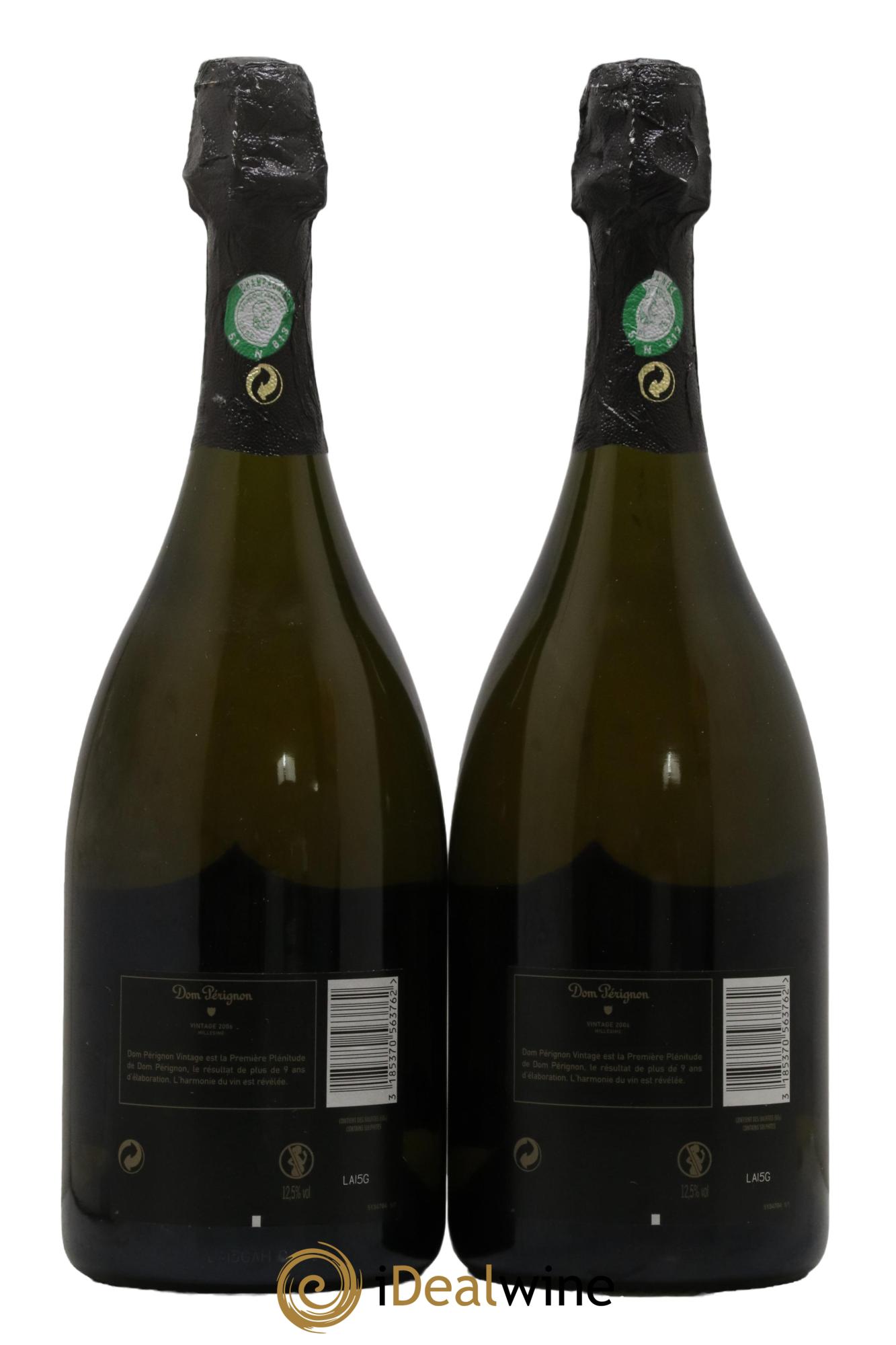 Brut Dom Pérignon 2006 - Lot of 2 bottles - 1