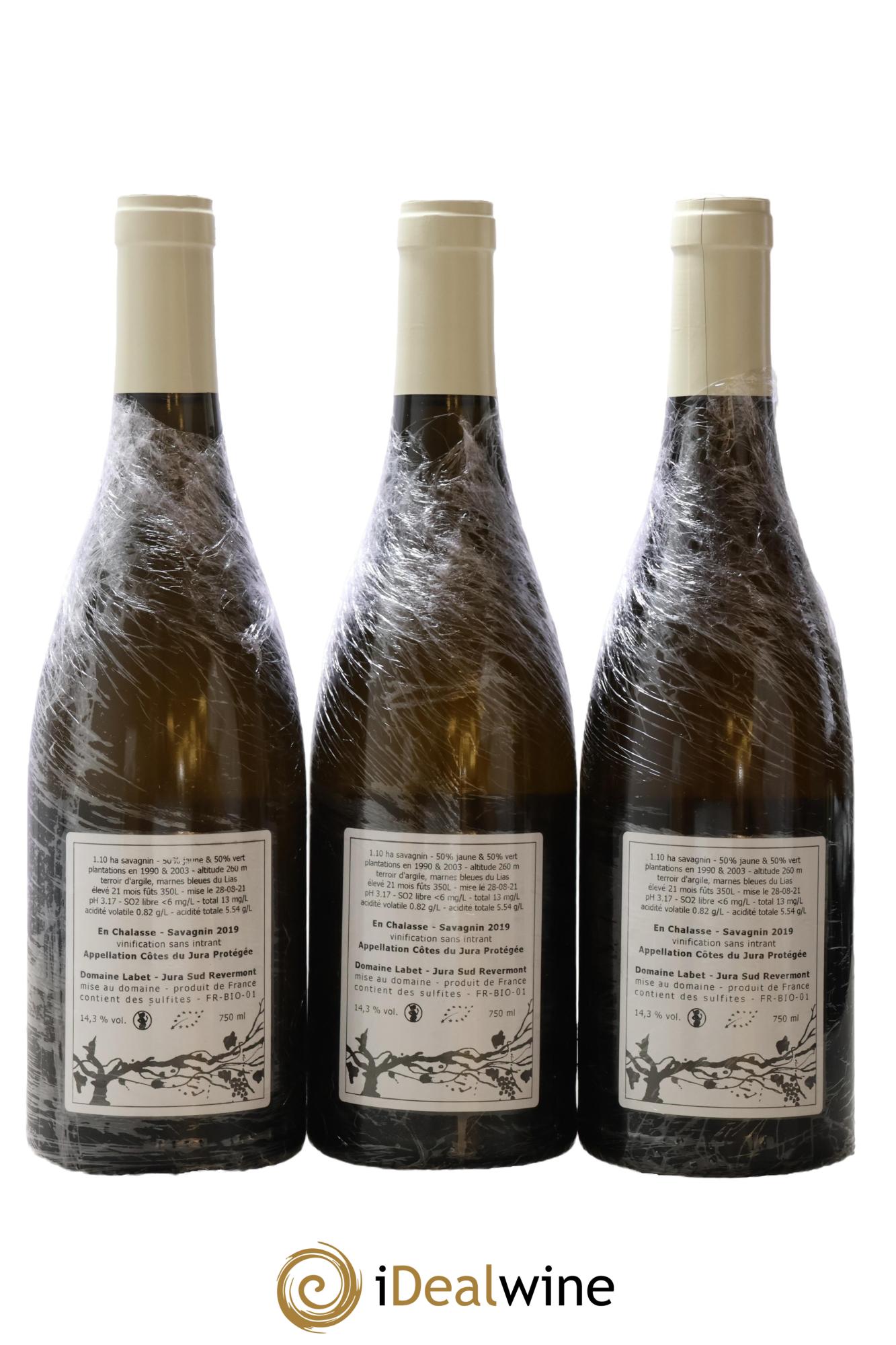 Côtes du Jura Fleur de Savagnin Romain - Julien  - Charline Labet 2019 - Lot de 3 bouteilles - 1