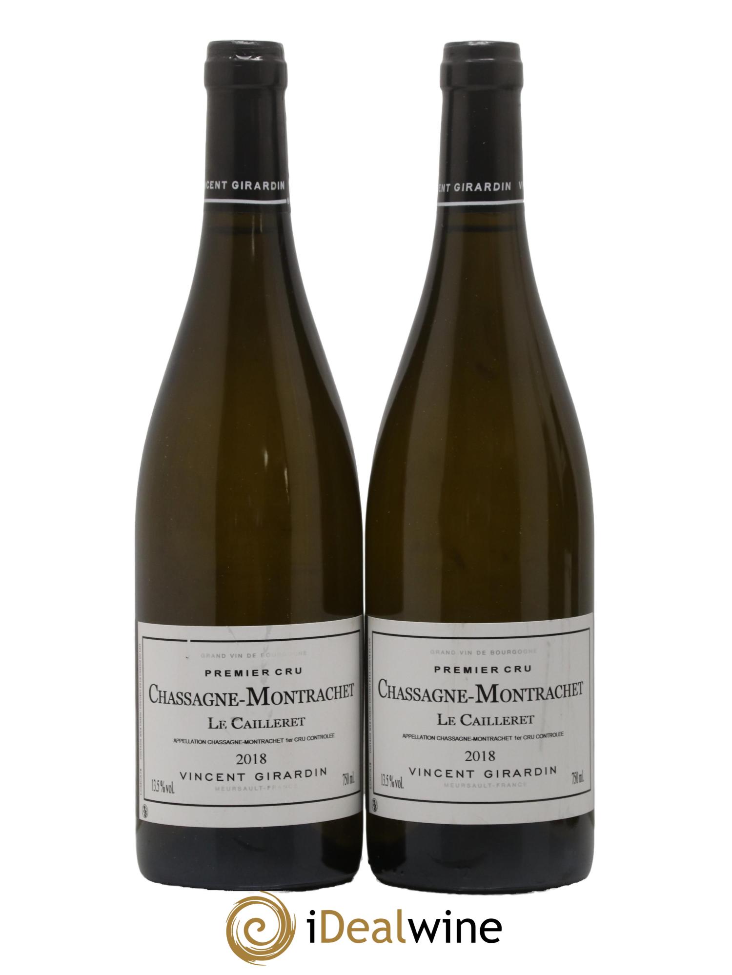 Chassagne-Montrachet 1er Cru Les Caillerets Vincent Girardin (Domaine) 2018 - Lot de 2 bouteilles - 0