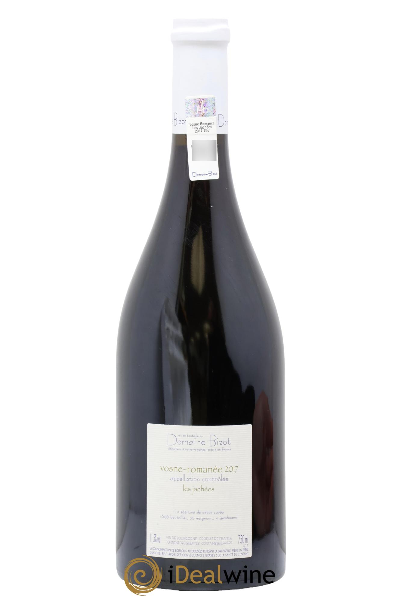 Vosne-Romanée Les Jachées Bizot (Domaine) 2017 - Lot of 1 bottle - 1