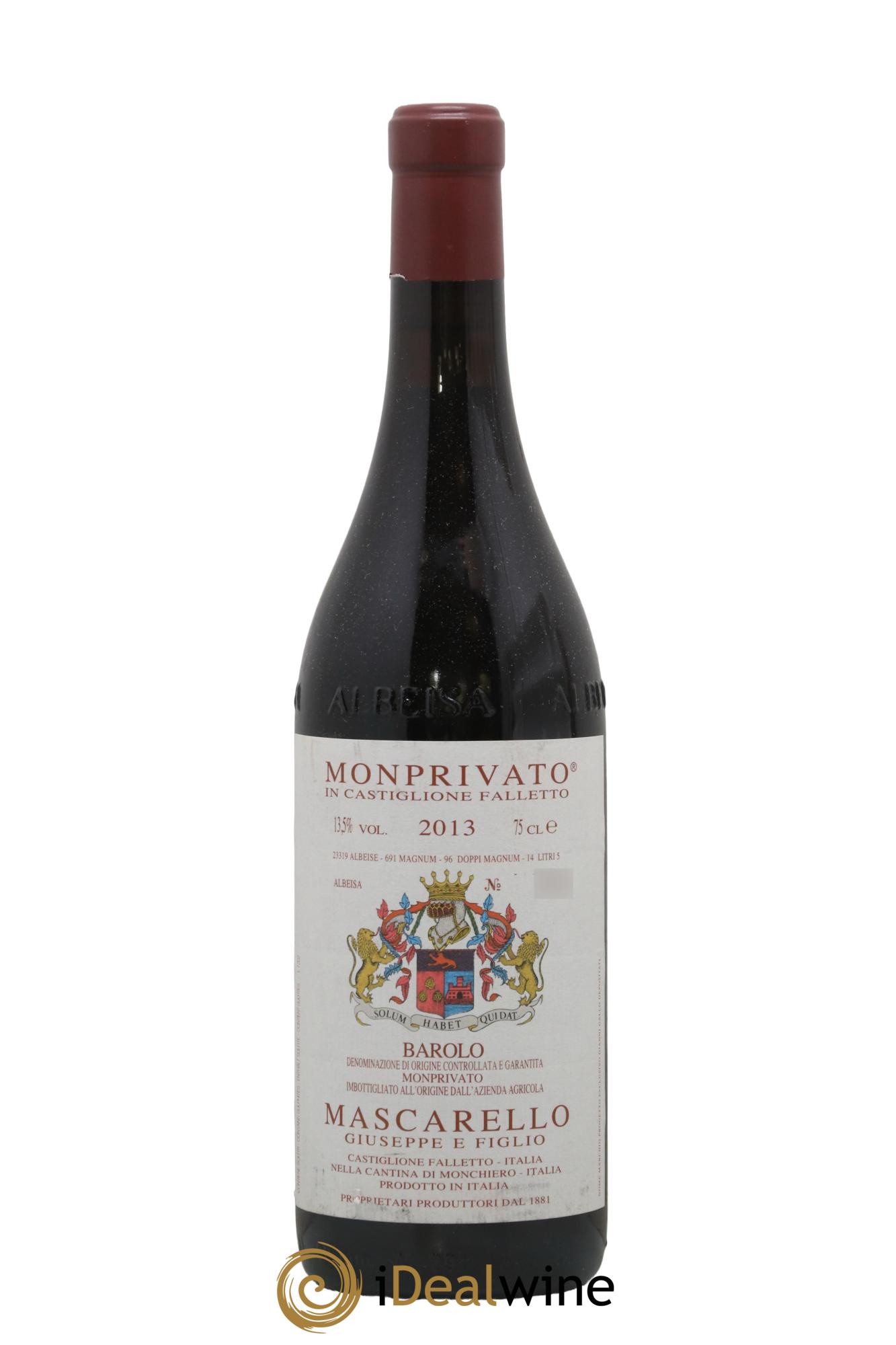 Barolo DOCG Monprivato Giuseppe Mascarello 2013 - Lot de 1 bouteille - 0