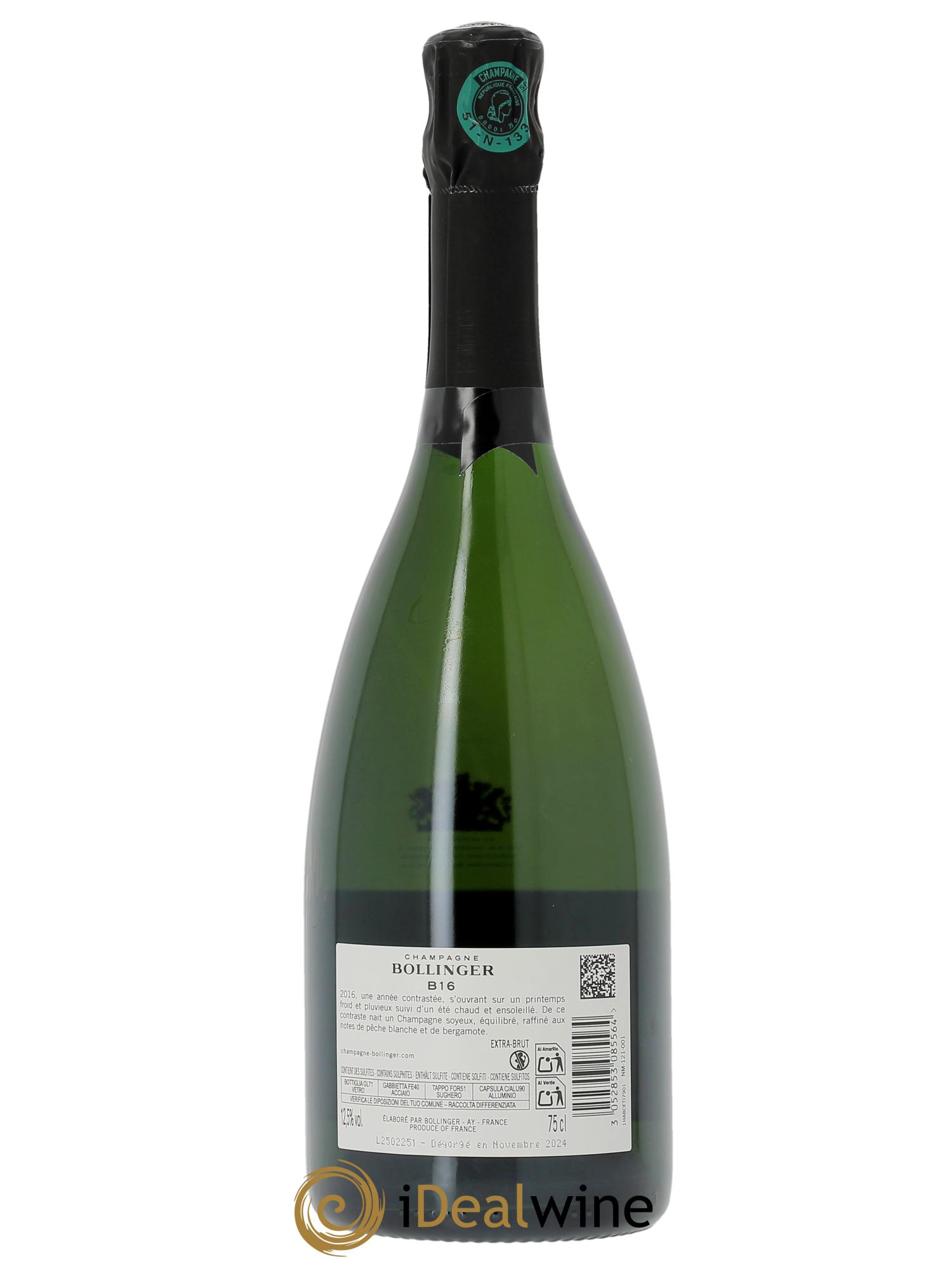 B16 Bollinger  - Lot de 1 bouteille - 2