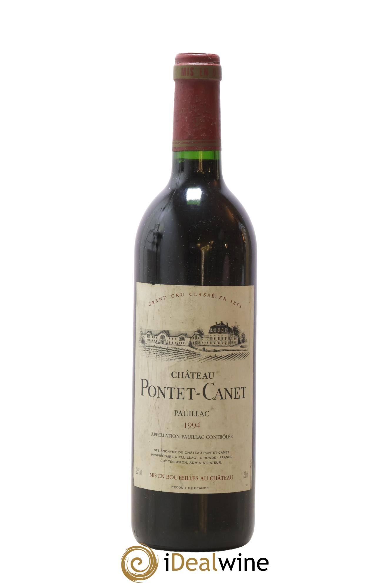 Château Pontet Canet 5ème Grand Cru Classé 1994 - Lot de 1 bouteille - 0