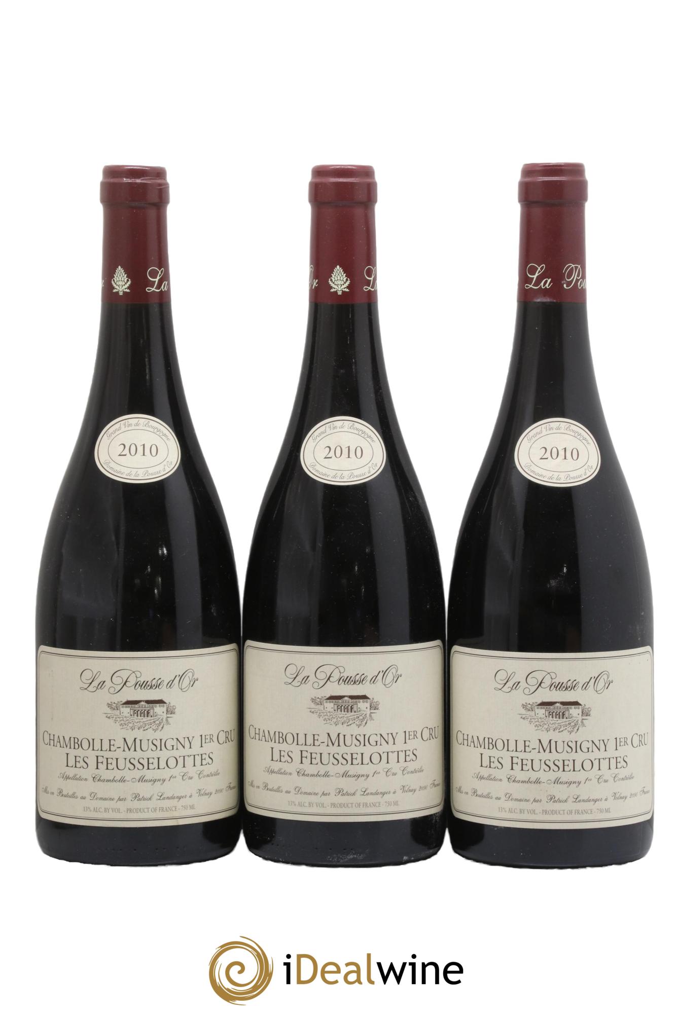 Chambolle-Musigny 1er Cru Les Feusselottes La Pousse d'Or (Domaine de) 2010 - Lot de 3 bouteilles - 0