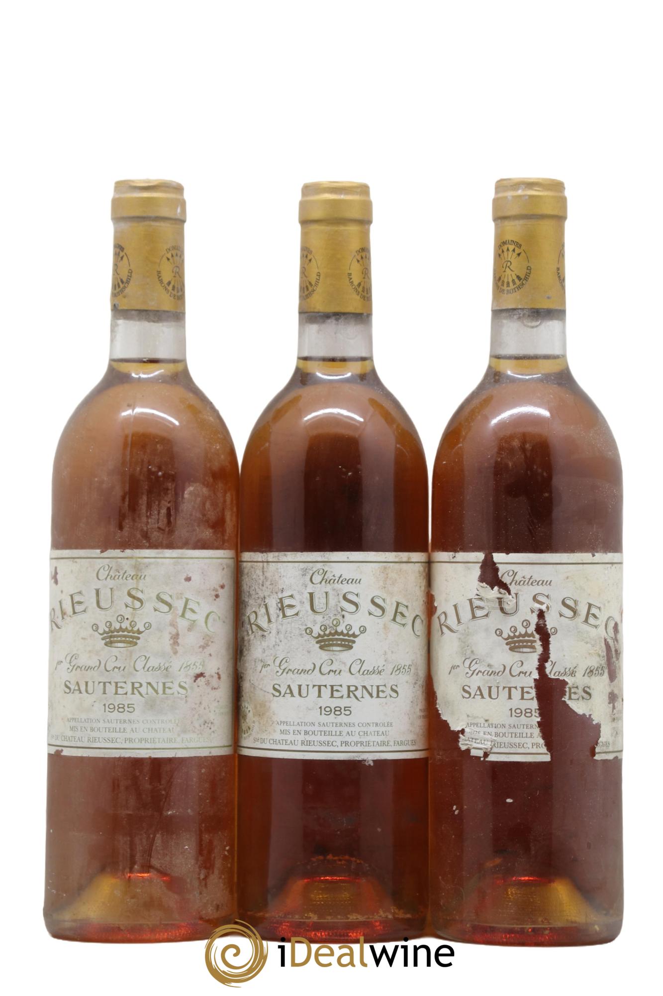 Château Rieussec 1er Grand Cru Classé 1985 - Lotto di 3 bottiglie - 0