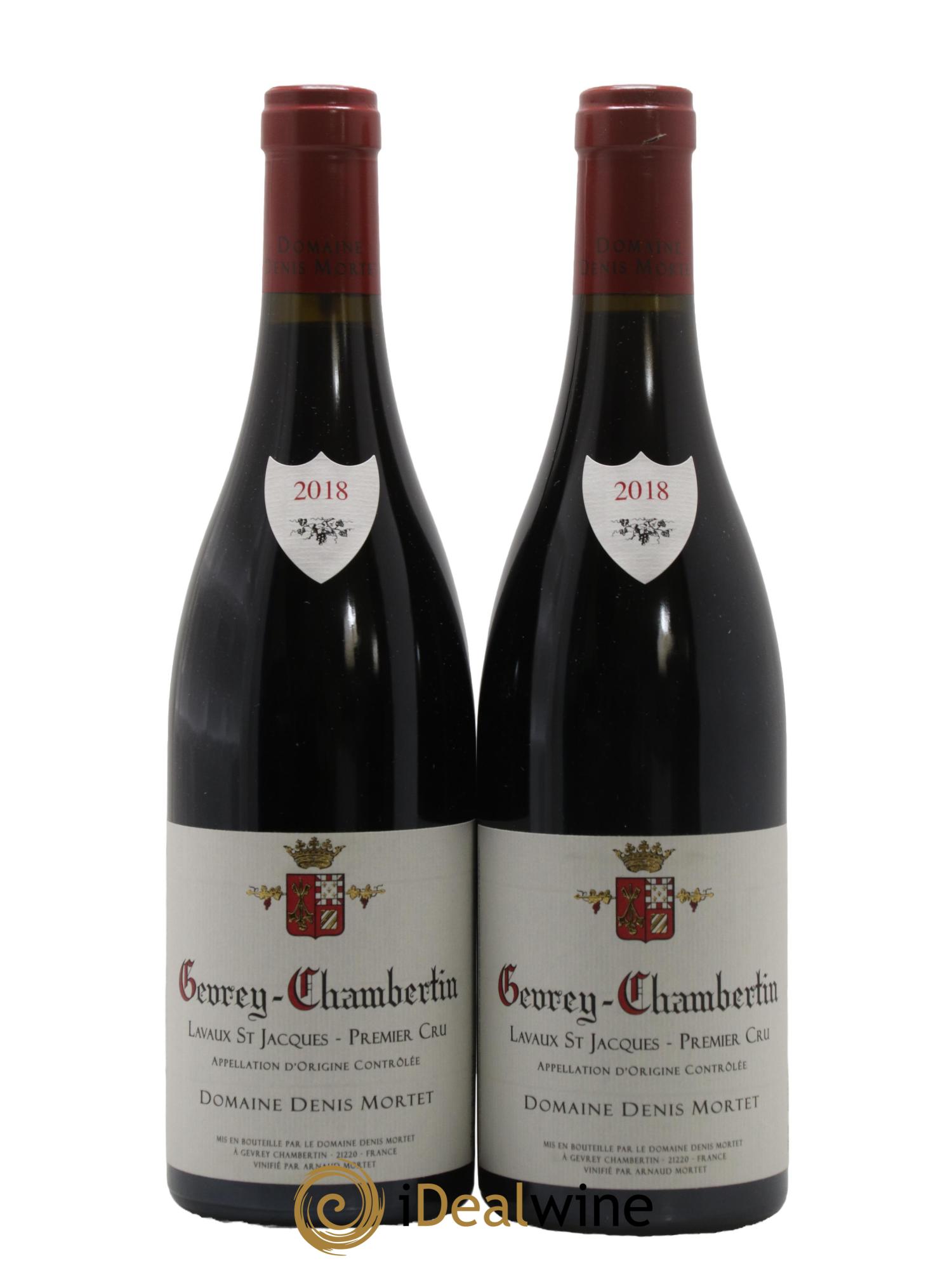Gevrey-Chambertin 1er Cru Lavaux Saint Jacques Denis Mortet (Domaine) 2018 - Lot de 2 bouteilles - 0