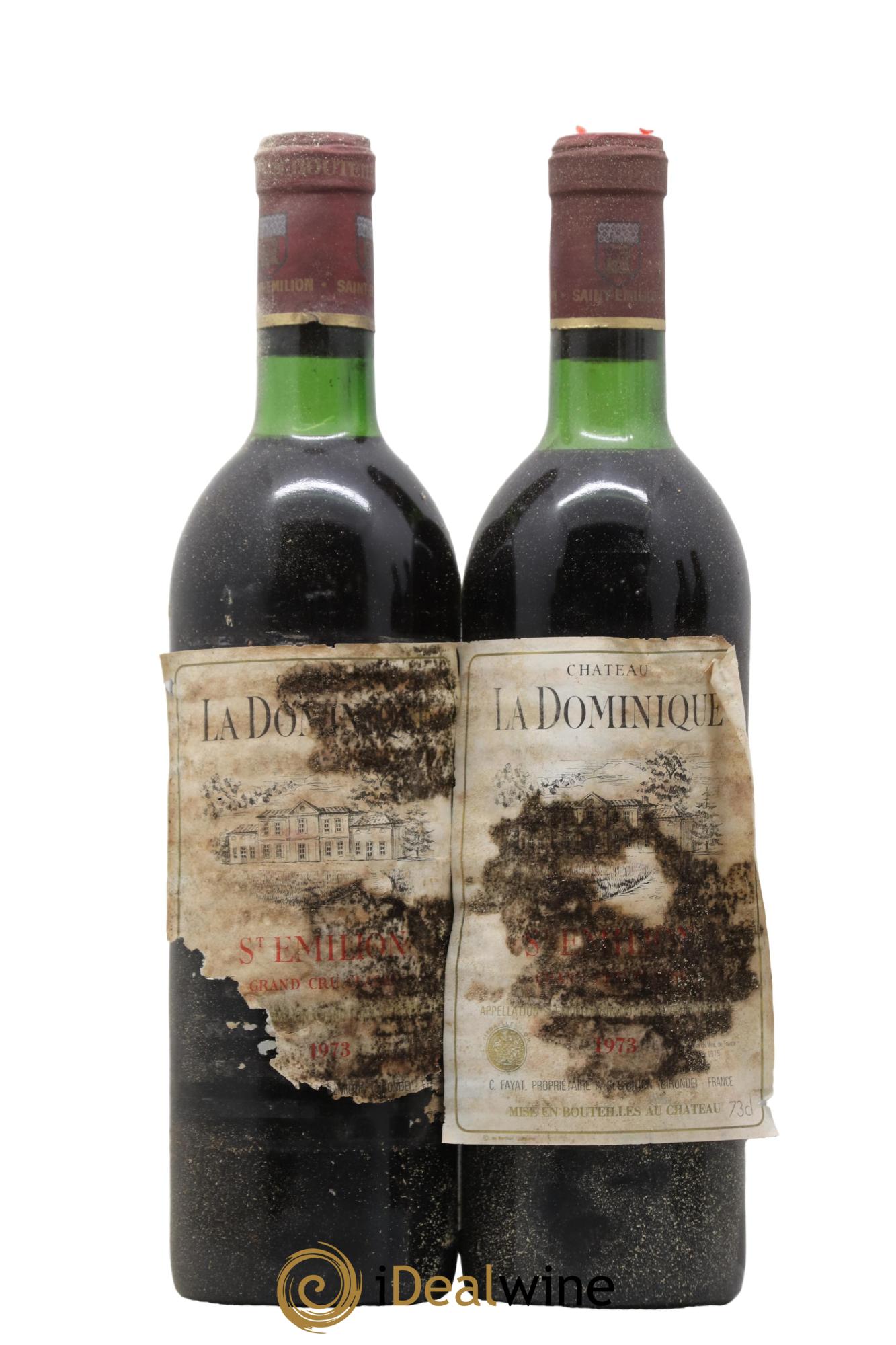 Château la Dominique Grand Cru Classé 1973 - Lot de 2 bouteilles - 0