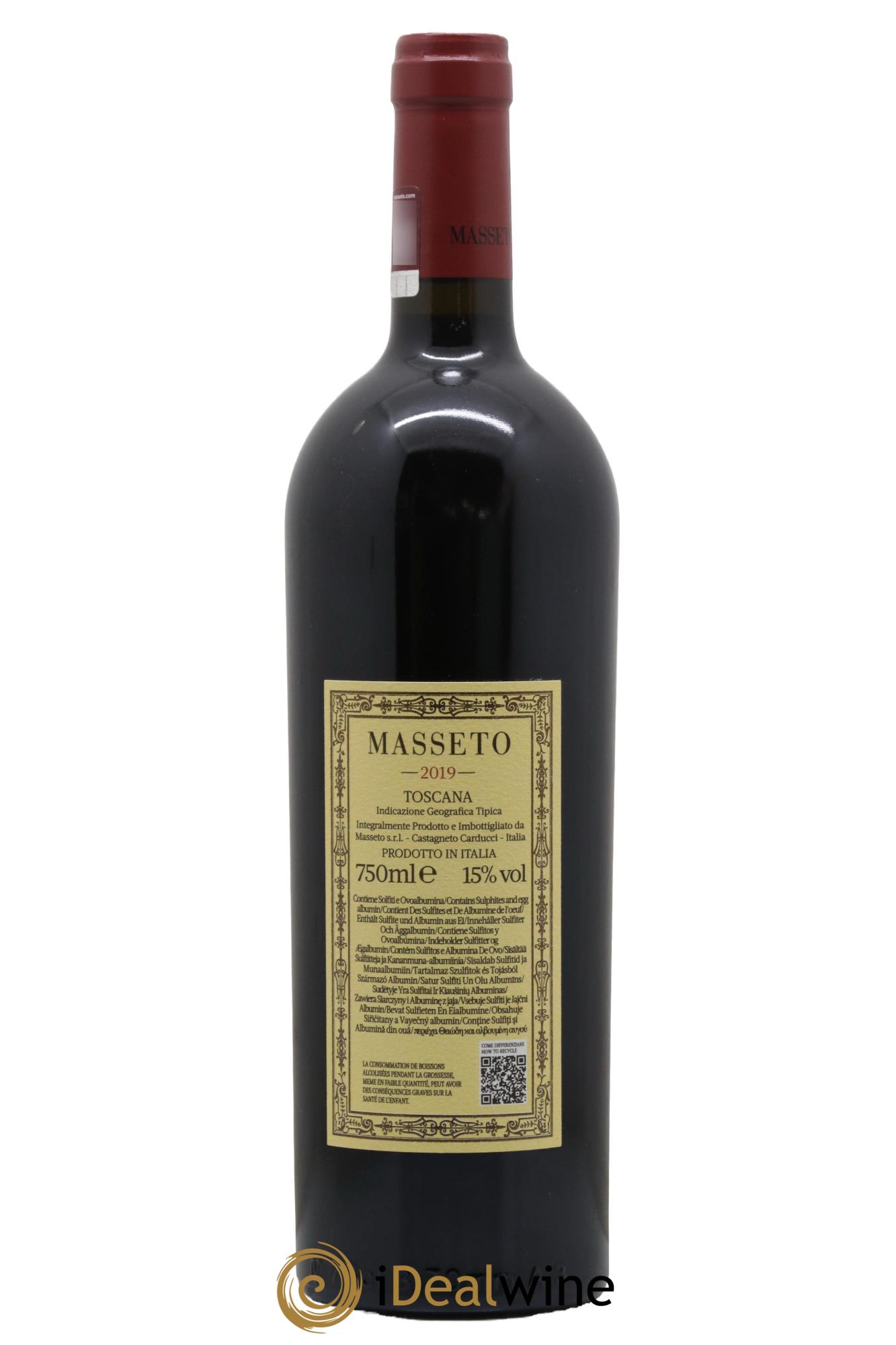 Toscana IGT Tenuta Dell'Ornellaia Masseto Frescobaldi 2019 - Lotto di 1 bottiglia - 1