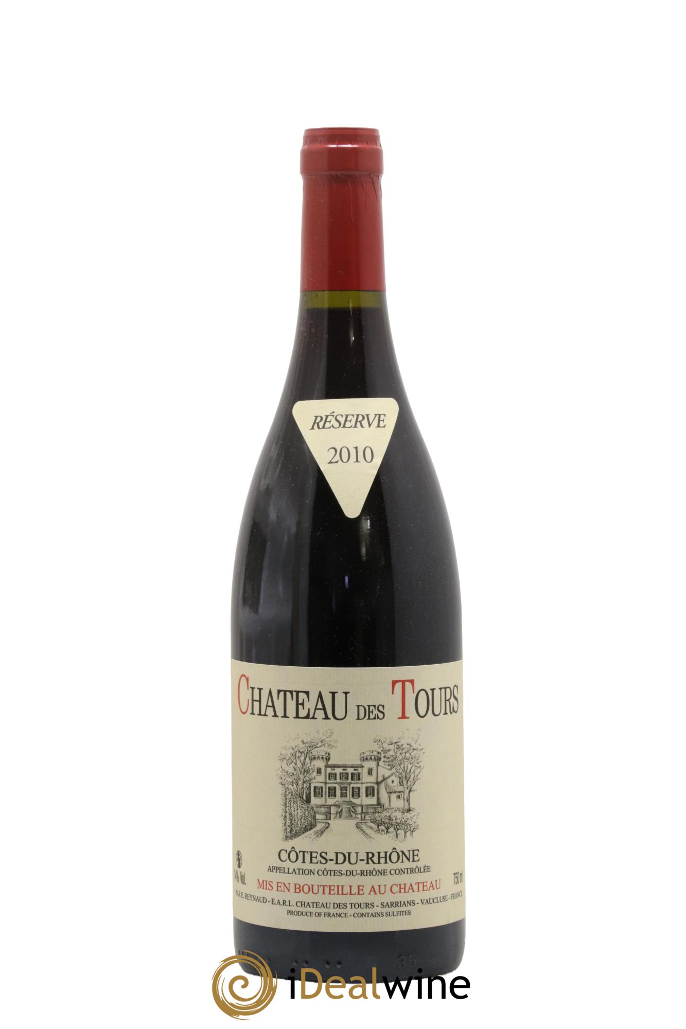Côtes-du-Rhône Château des Tours Emmanuel Reynaud 2010 - Lot de 1 bouteille - 0