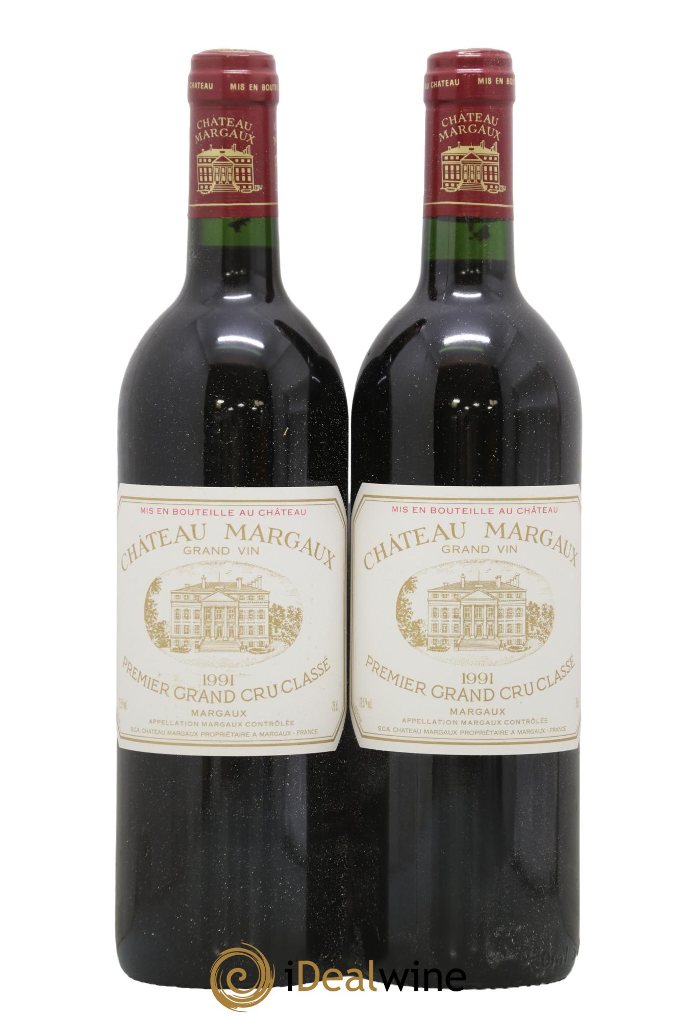 Château Margaux 1er Grand Cru Classé 1991 - Lot de 2 bouteilles - 0