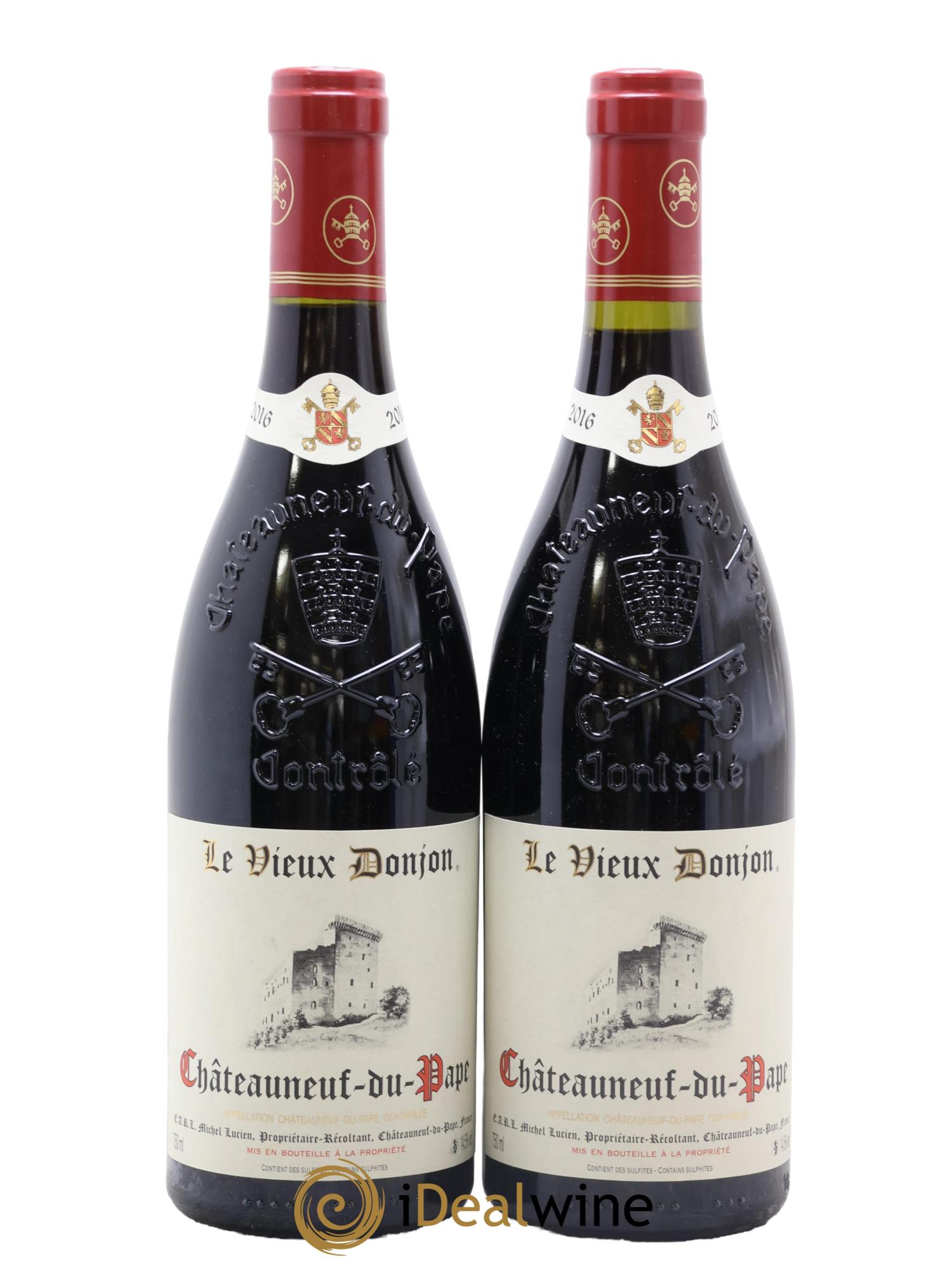 Châteauneuf-du-Pape Le Vieux Donjon Michel Lucien 2016 - Lot de 2 bouteilles - 0