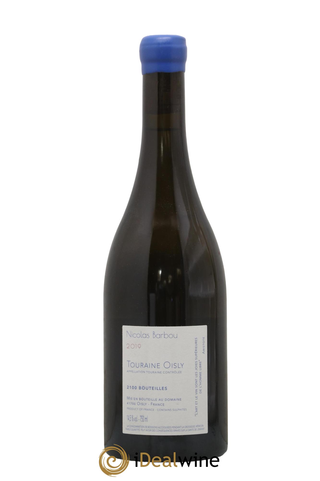 Touraine Oisly Utopie Créative Nicolas Barbou 2019 - Lot de 1 bouteille - 1