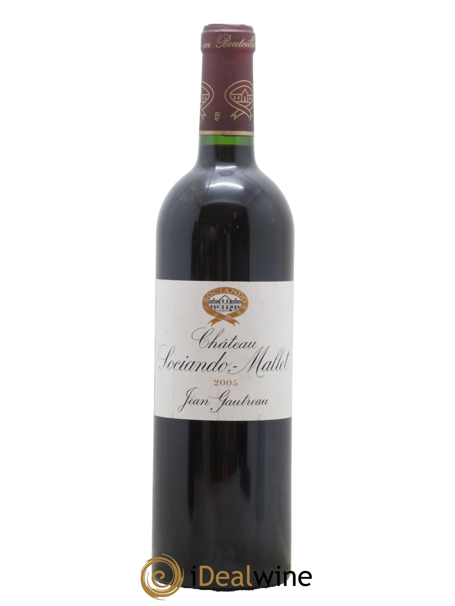 Château Sociando Mallet 2005 - Lot de 1 bouteille - 0