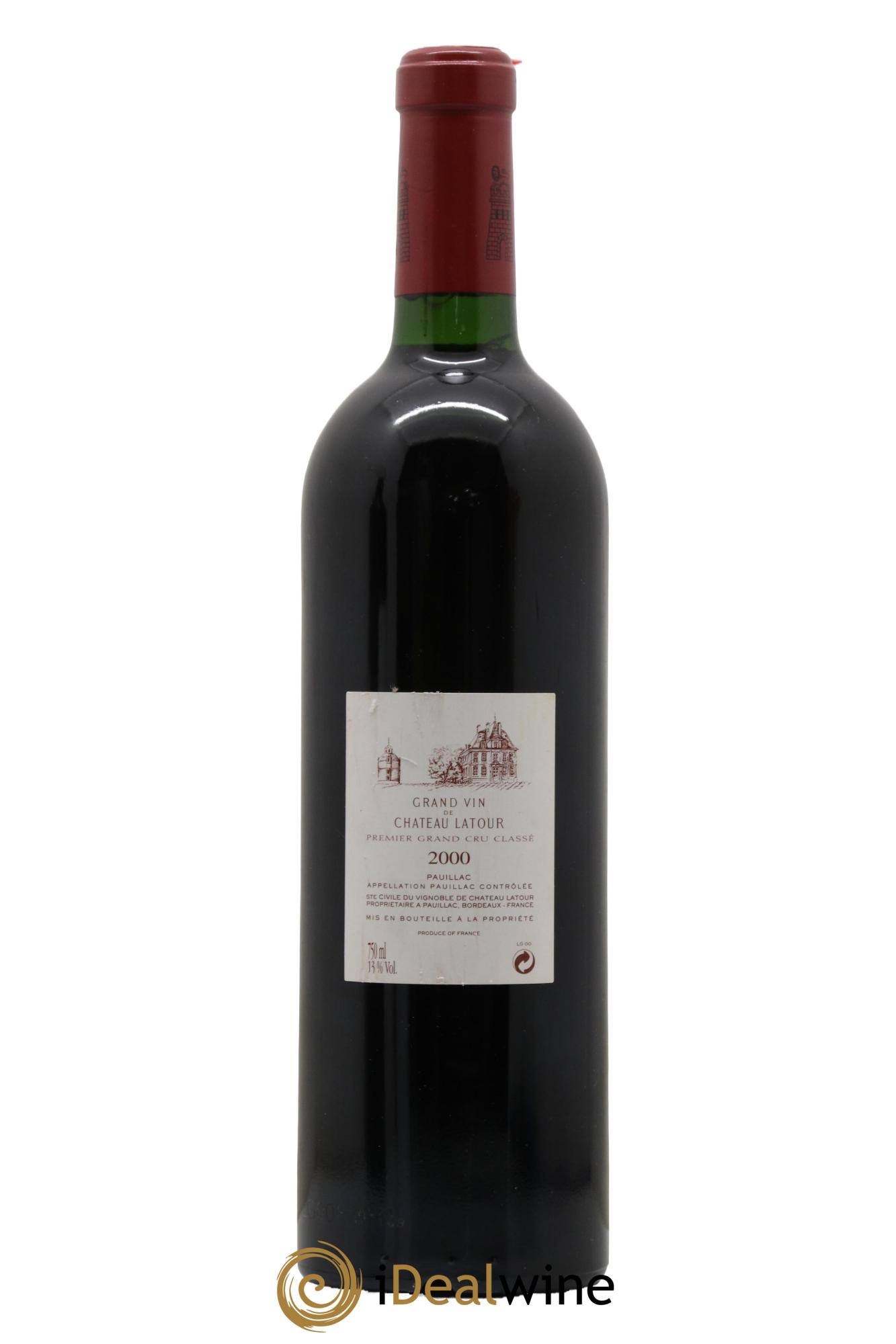 Château Latour 1er Grand Cru Classé 2000 - Lot de 1 bouteille - 1