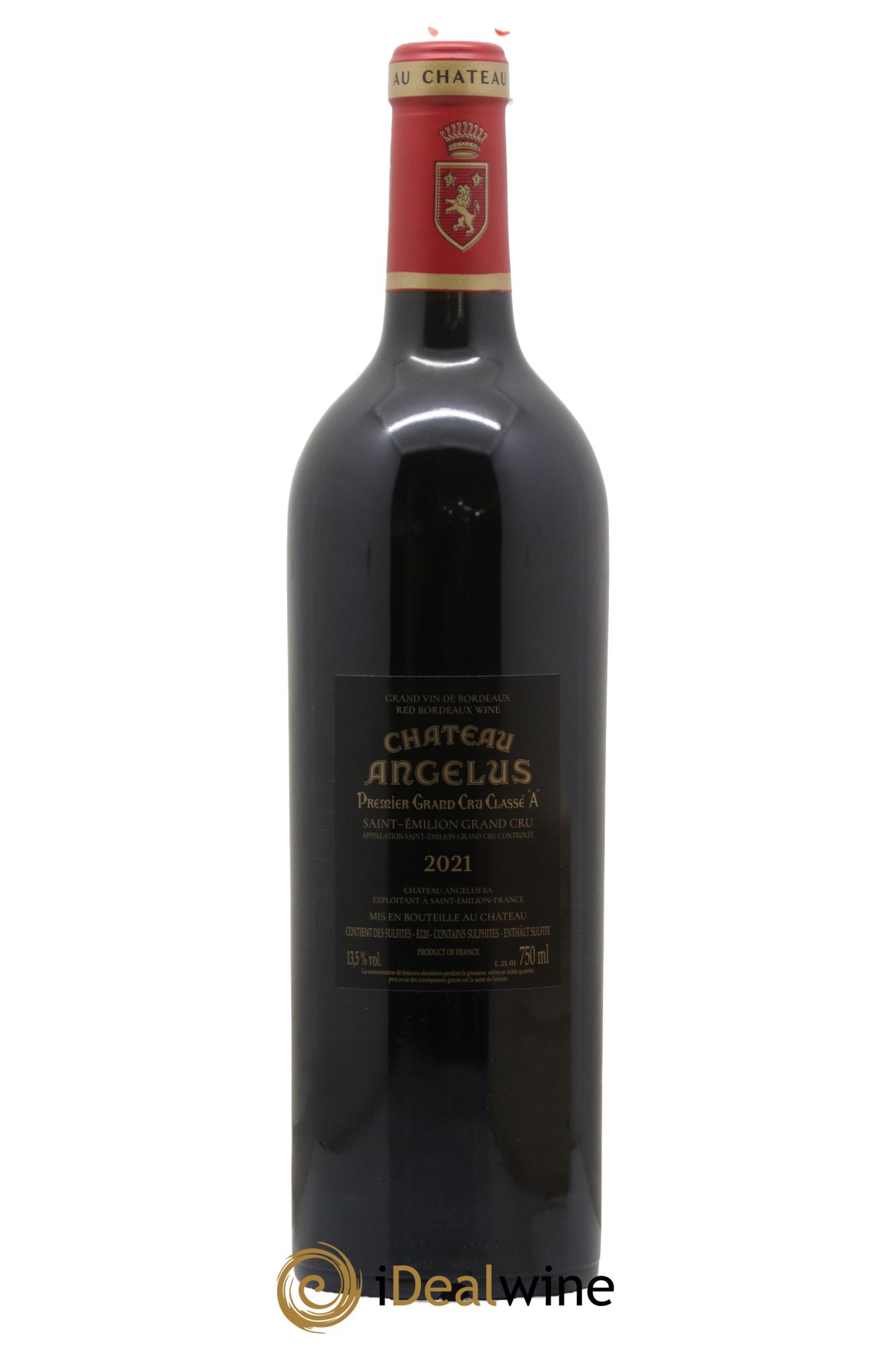 Château Angélus 1er Grand Cru Classé A 2021 - Lot of 1 bottle - 2
