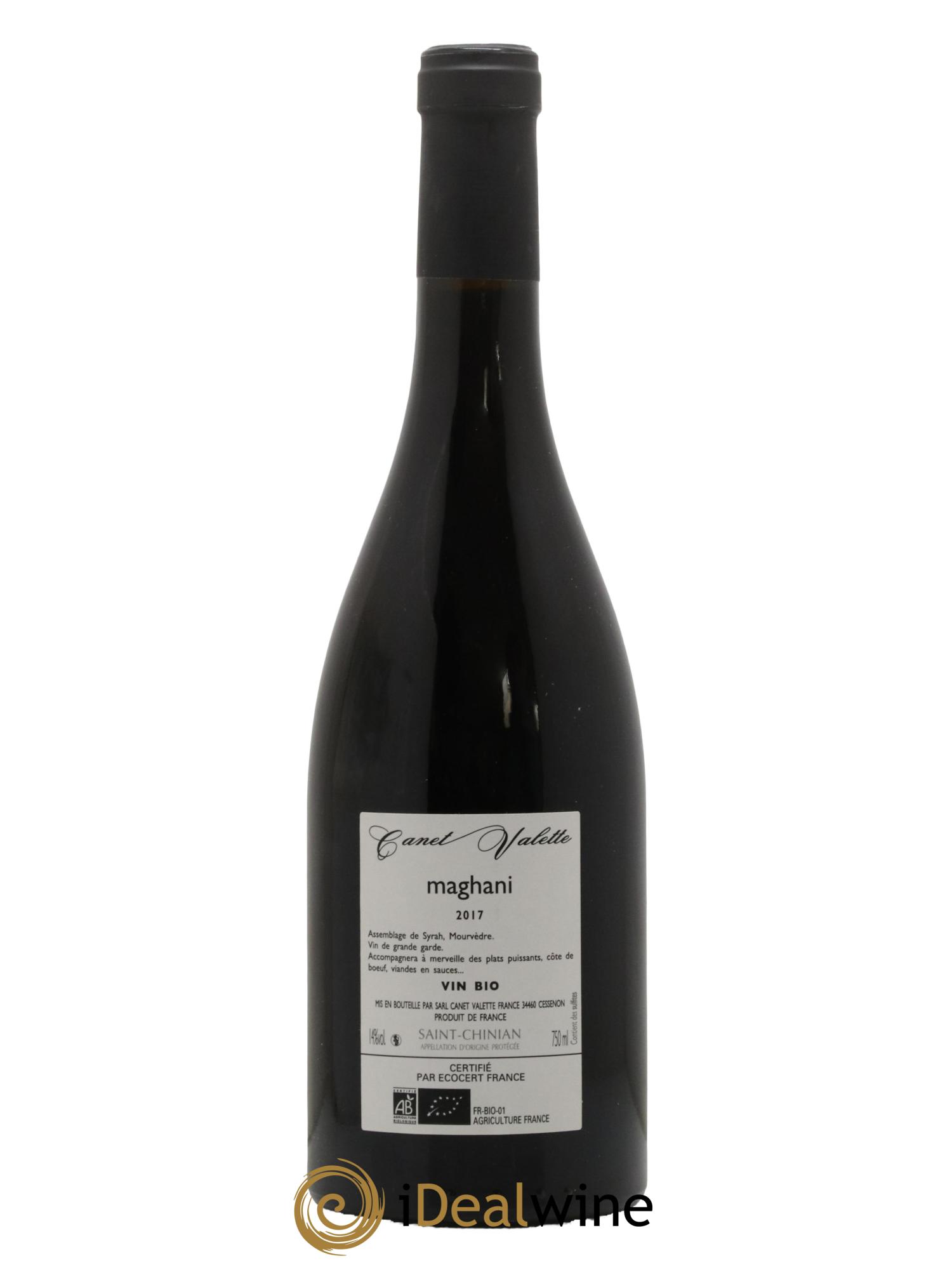 Saint-Chinian Maghani Canet-Valette (Domaine) 2017 - Lot de 1 bouteille - 1
