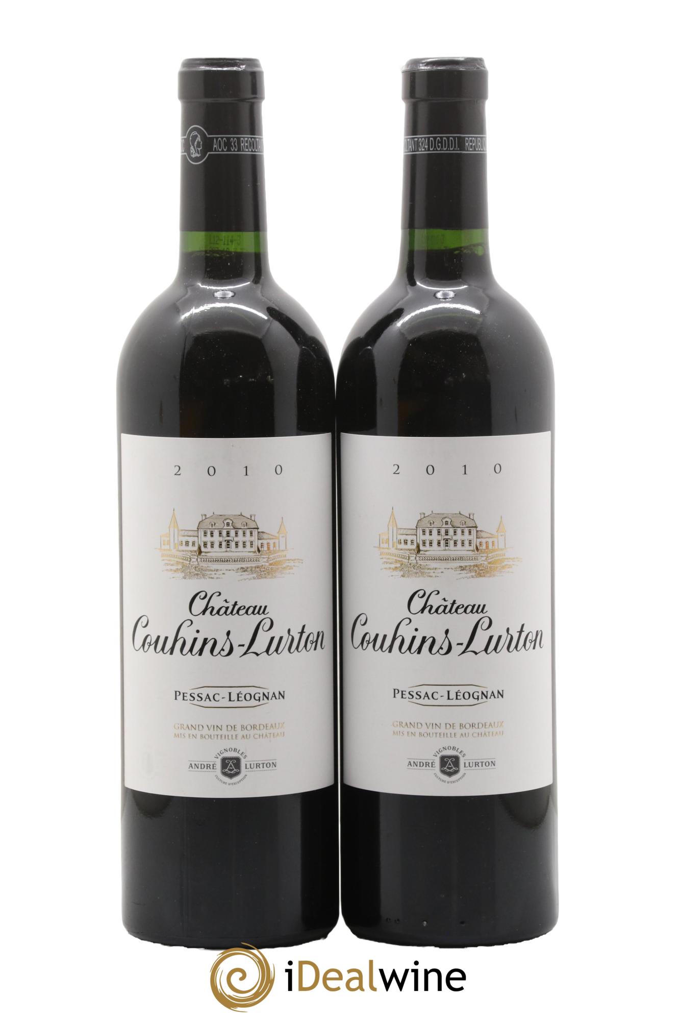 Château Couhins-Lurton 2010 - Lot de 2 bouteilles - 0