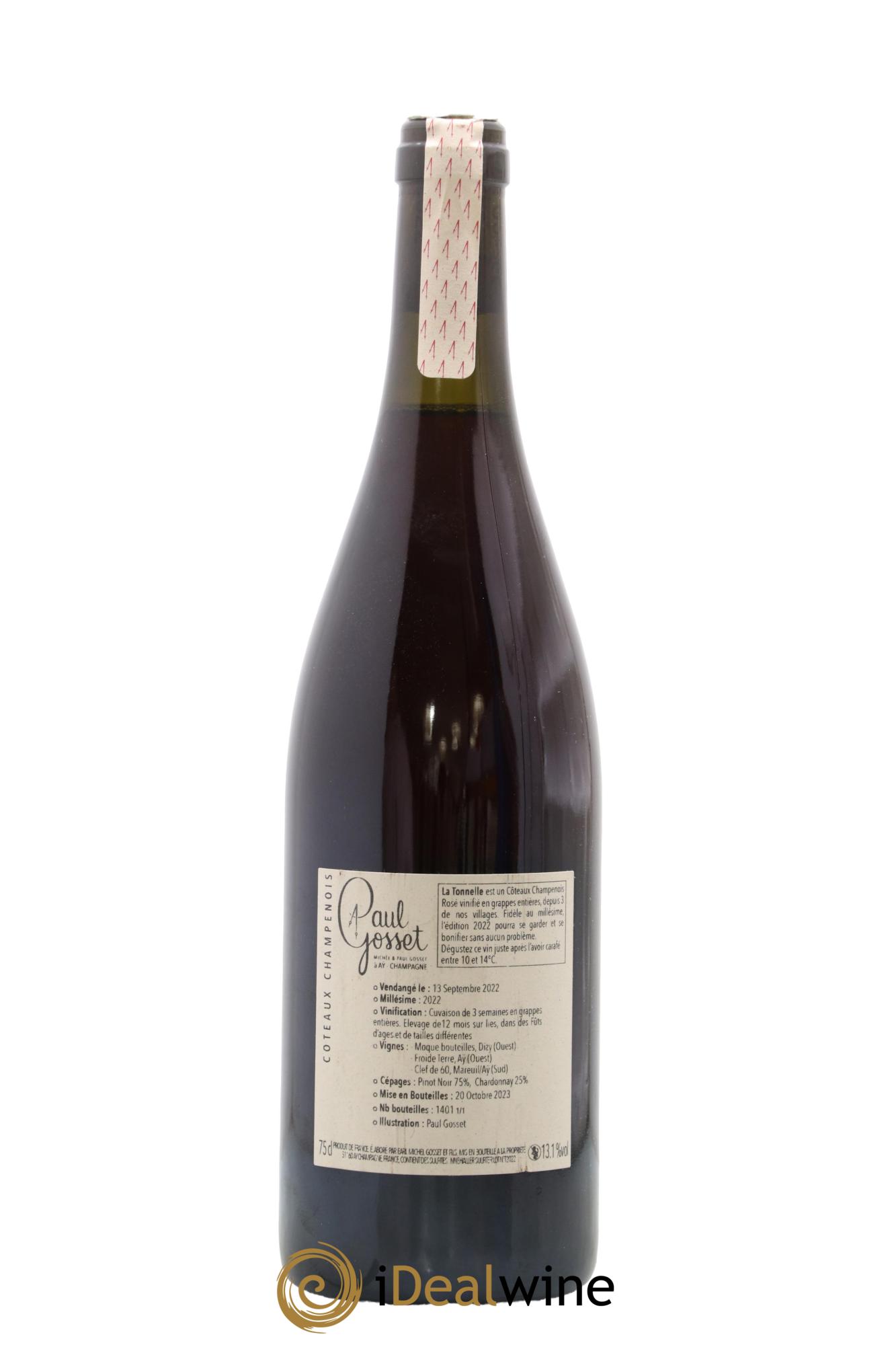 Coteaux Champenois La Tonelle Paul Gosset 2022 - Lot of 1 bottle - 1
