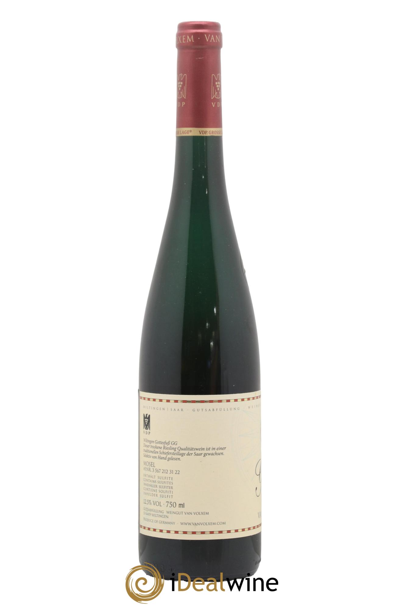 Allemagne Mosel-Saar Riesling Gottesfus Van Volxem 2021 - Posten von 1 Flasche - 1