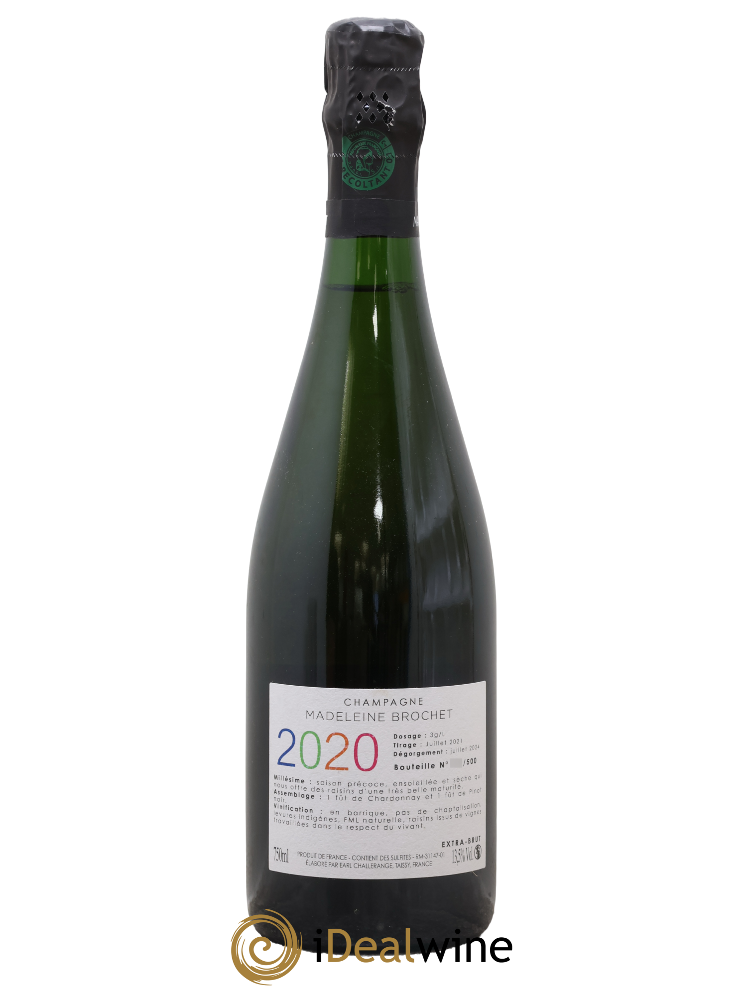 Champagne Madeleine Brochet 2020 - Lot de 1 bouteille - 1