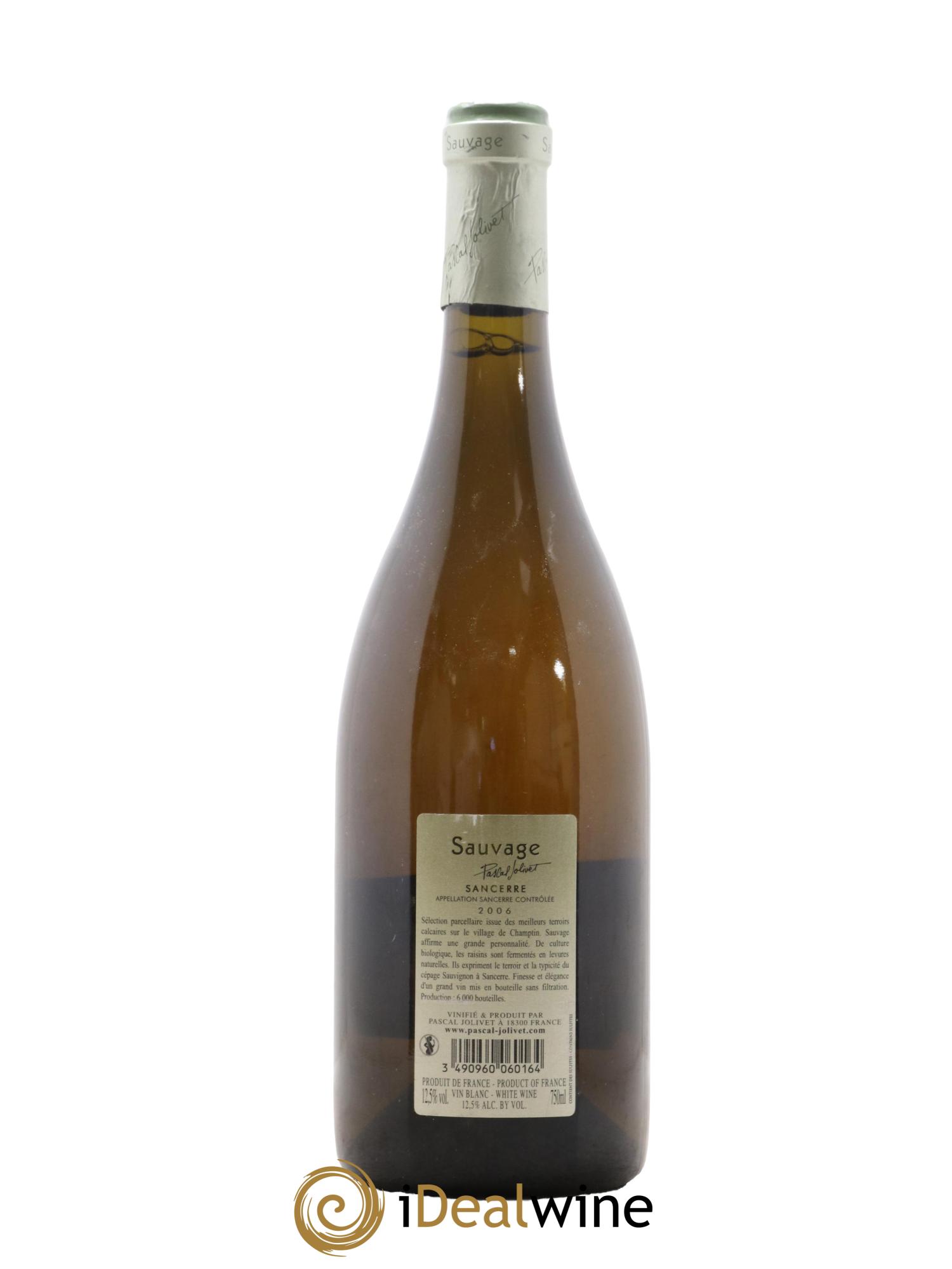 Sancerre Sauvage Domaine Pascal Jolivet 2006 - Lot of 1 bottle - 1