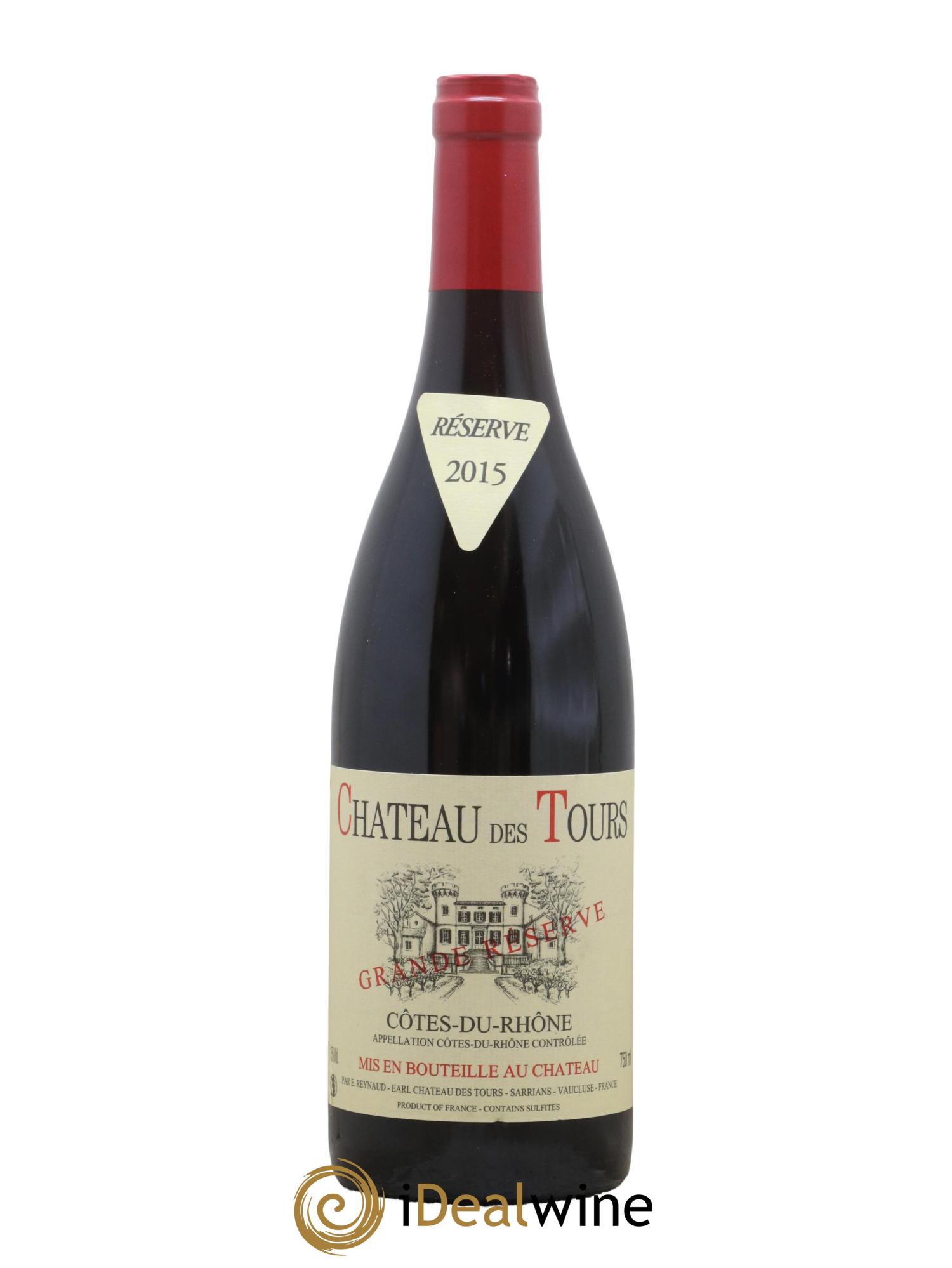 Côtes-du-Rhône Château des Tours Grande Réserve Emmanuel Reynaud 2015 - Lot de 1 bouteille - 0