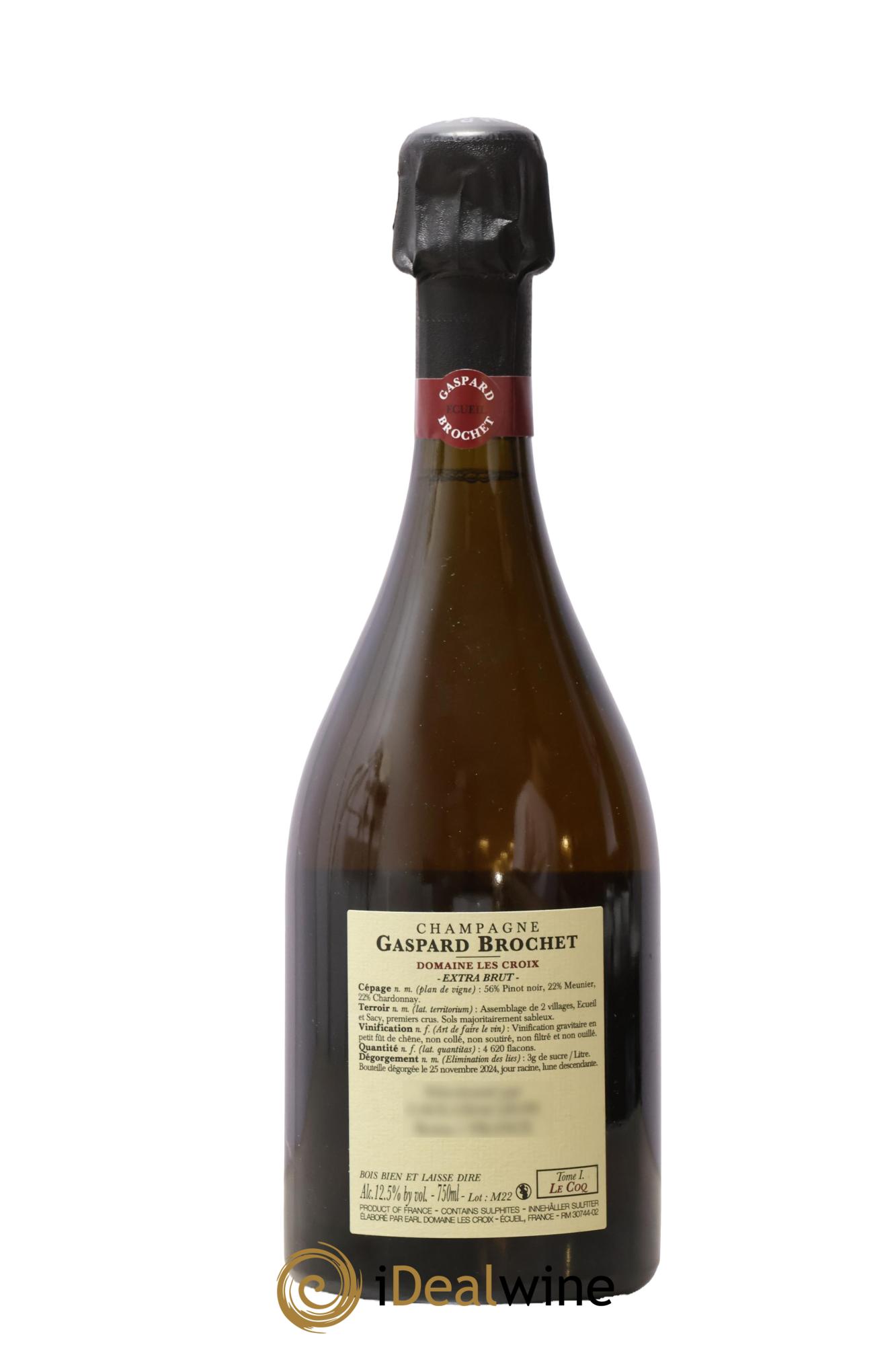 Extra Brut Le Coq Tome I Gaspard Brochet - Lot de 1 bouteille - 1