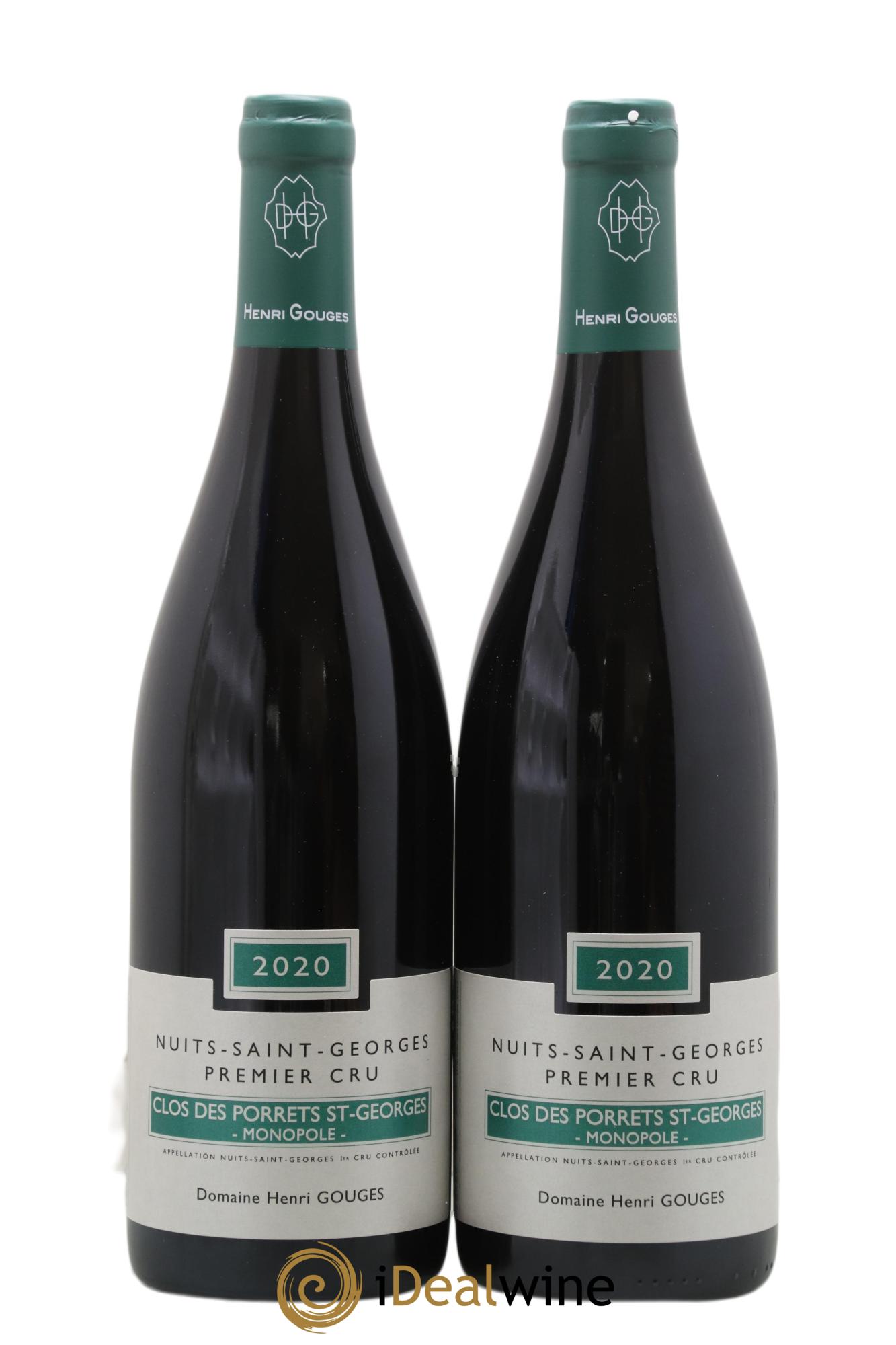 Nuits-Saint-Georges 1er Cru Clos des Porrets St Georges Henri Gouges 2020 - Posten von 2 Flaschen - 0