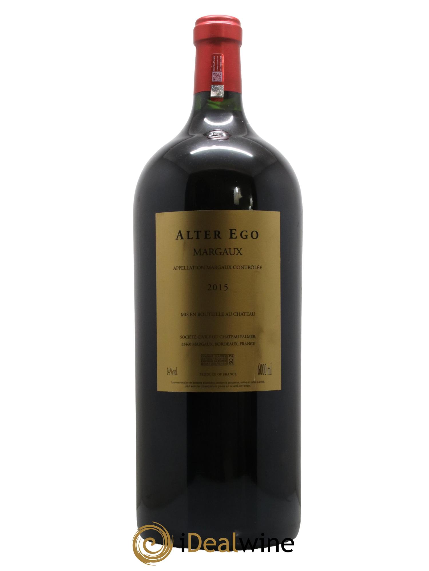 Alter Ego de Palmer Second Vin 2015 - Lot de 1 impériale - 1