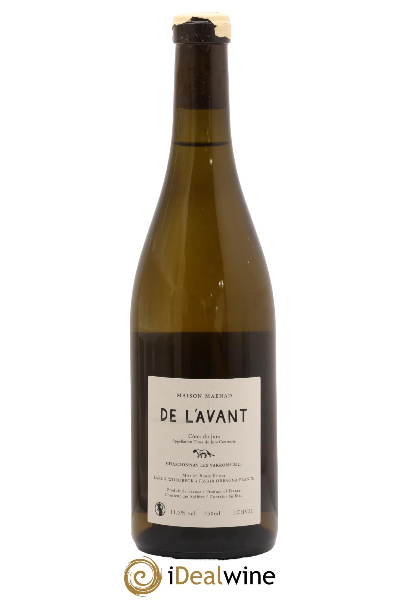 Côtes du Jura De l'Avant Les Varrons Katie Worobeck Maison Maenad 2021 - Lot de 1 bouteille - 1