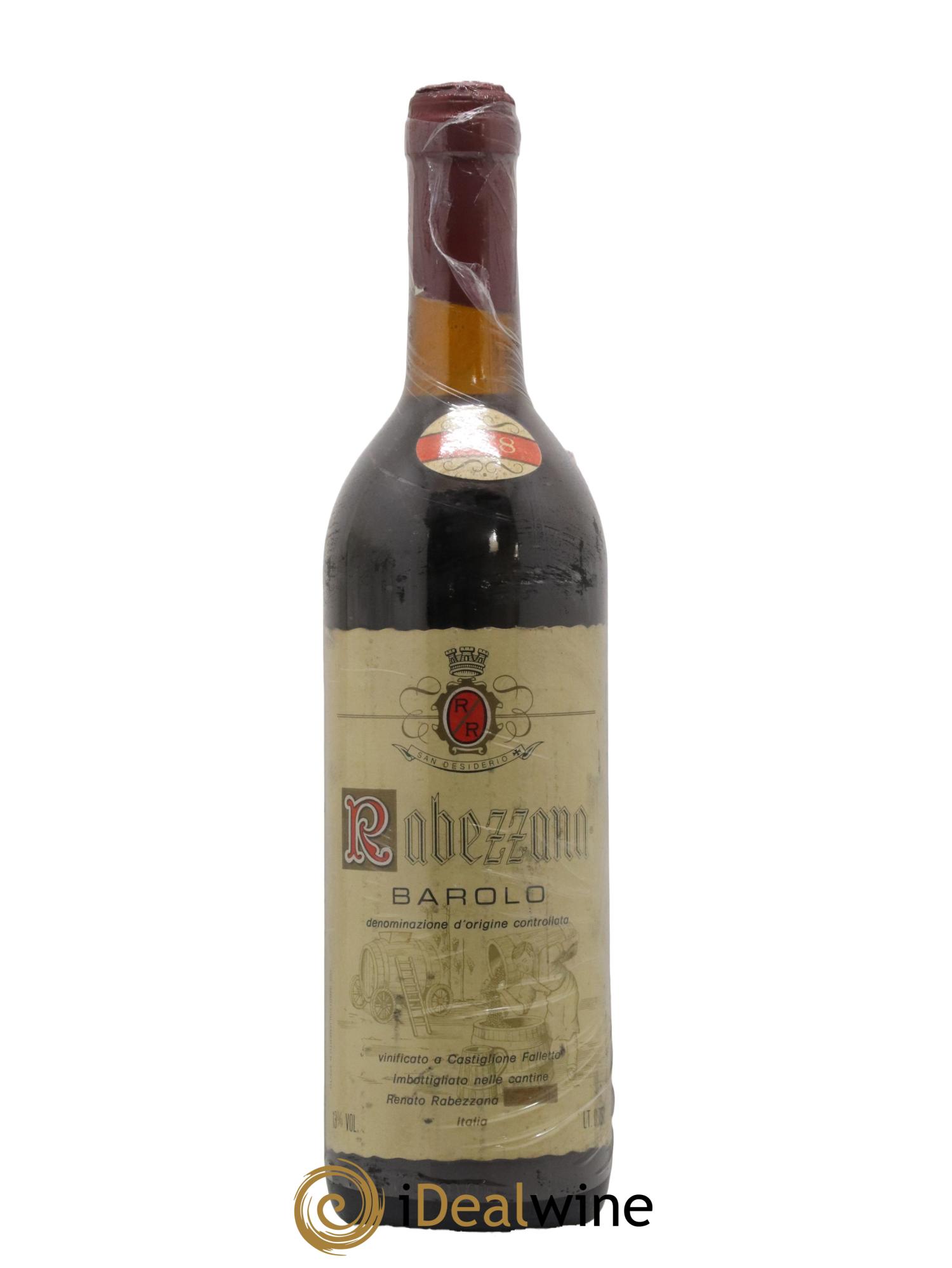 Barolo Rabezzana 1978 - Lotto di 1 bottiglia - 0