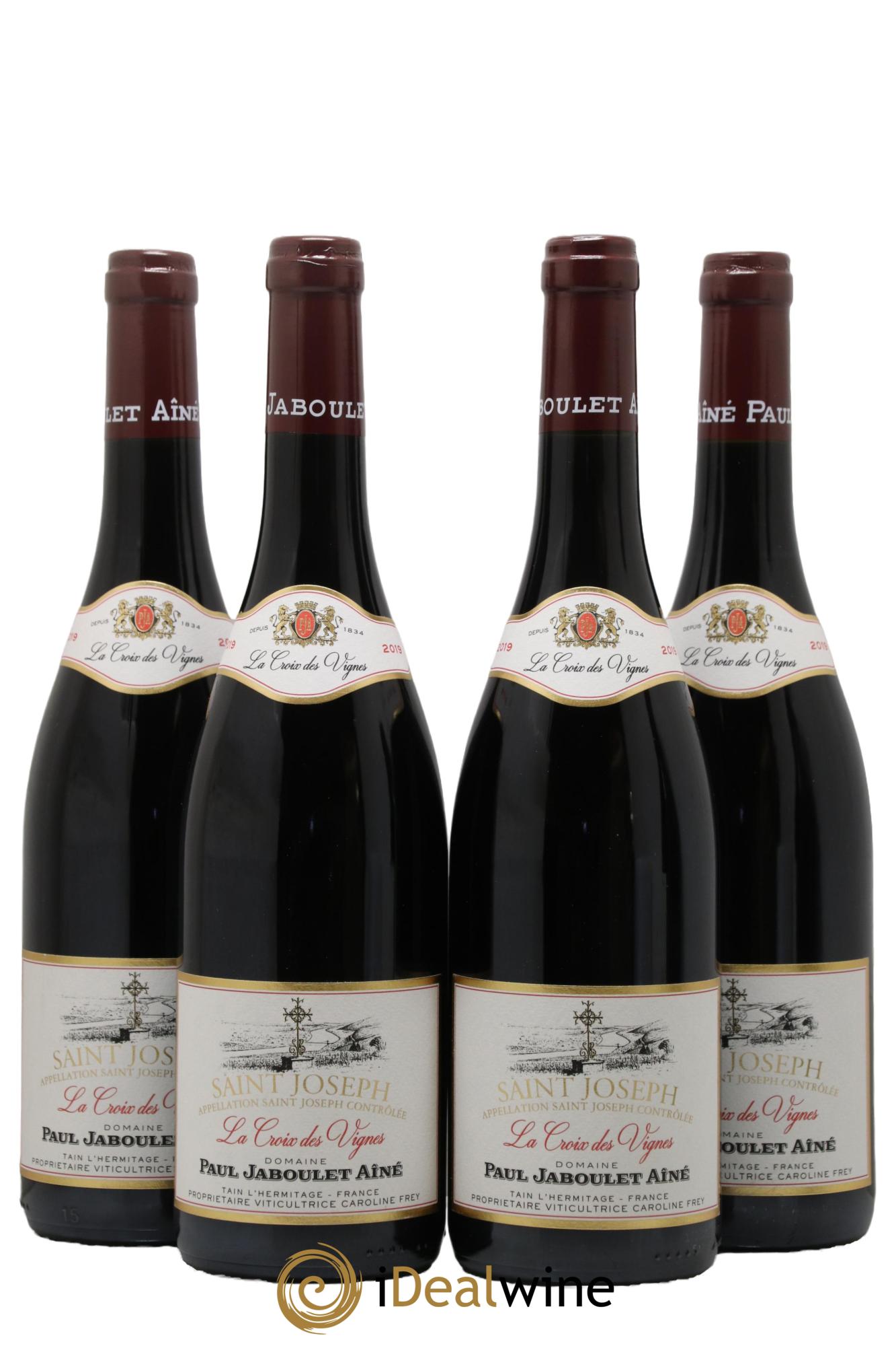 Saint-Joseph La Croix des Vignes Paul Jaboulet Ainé 2019 - Lot of 4 bottles - 0